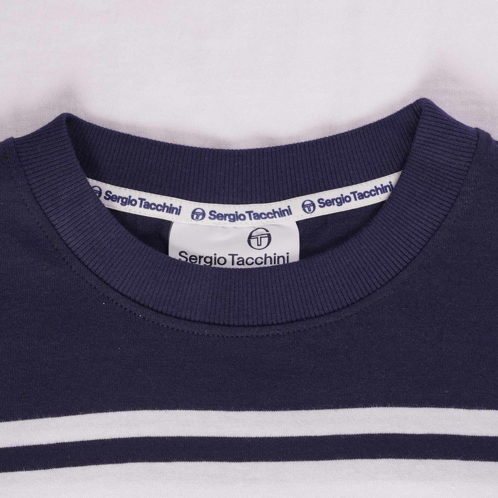 Sergio Tacchini New Young Line T-Shirt - White and Blue