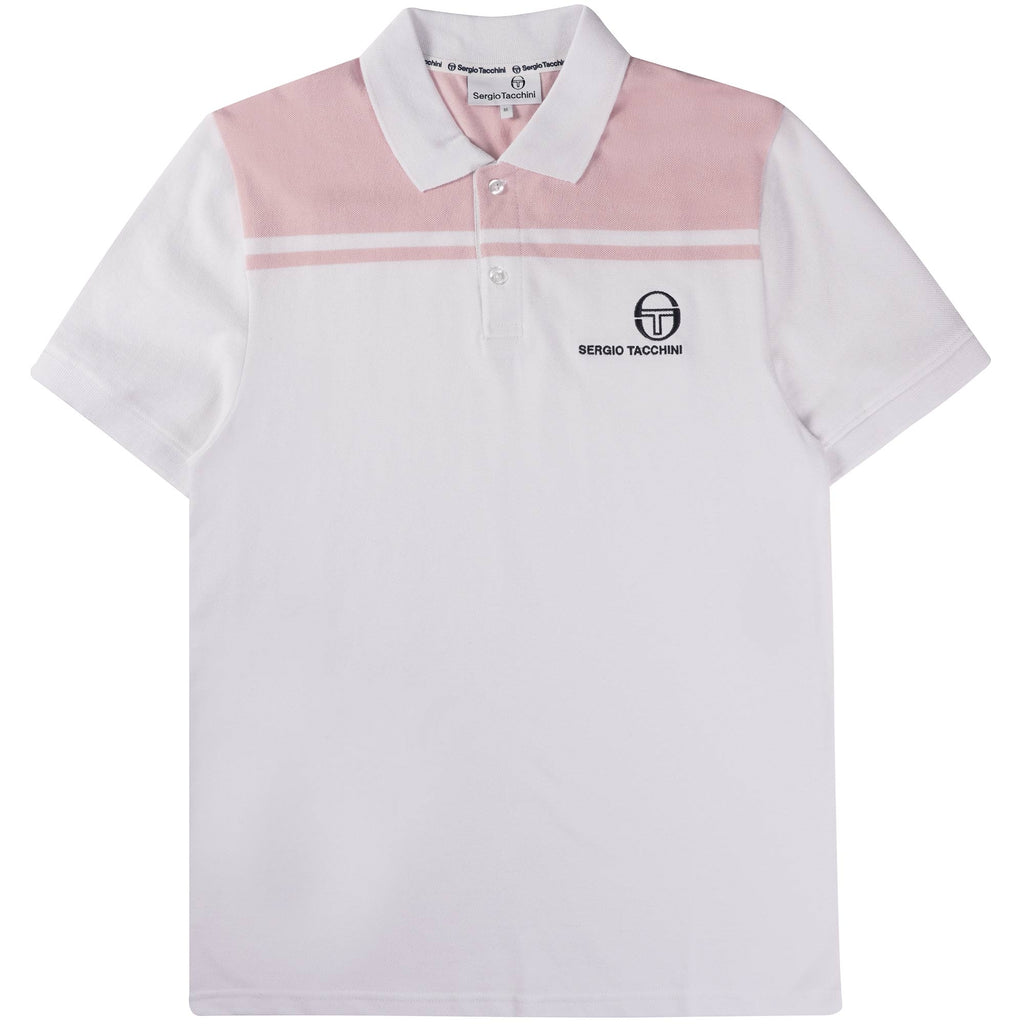 Sergio Tacchini New Young Line Polo Shirt - White and Seashell