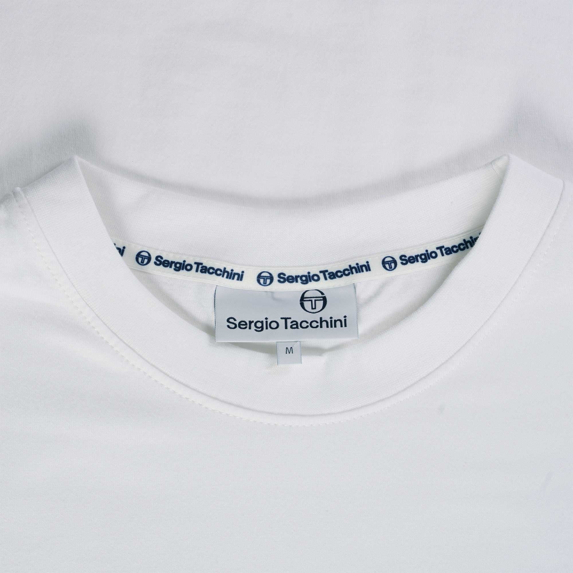 Sergio Tacchini Migliore T Shirt - White and Rush