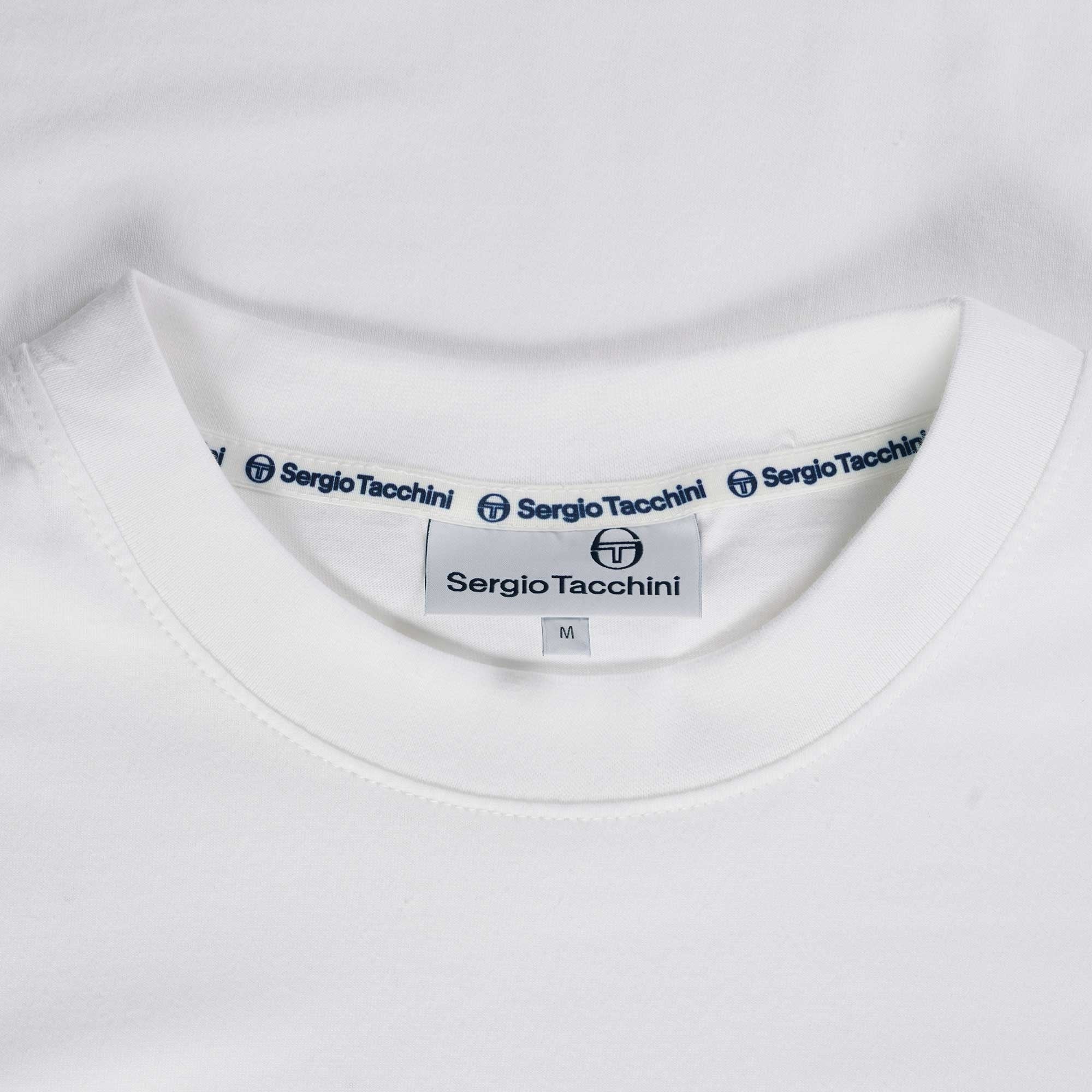Sergio Tacchini Migliore T Shirt - White and Lemon