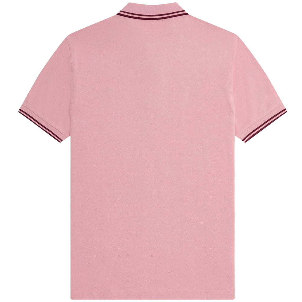 Fred Perry M3600 Twin Tipped Polo Shirt - Chalk Pink