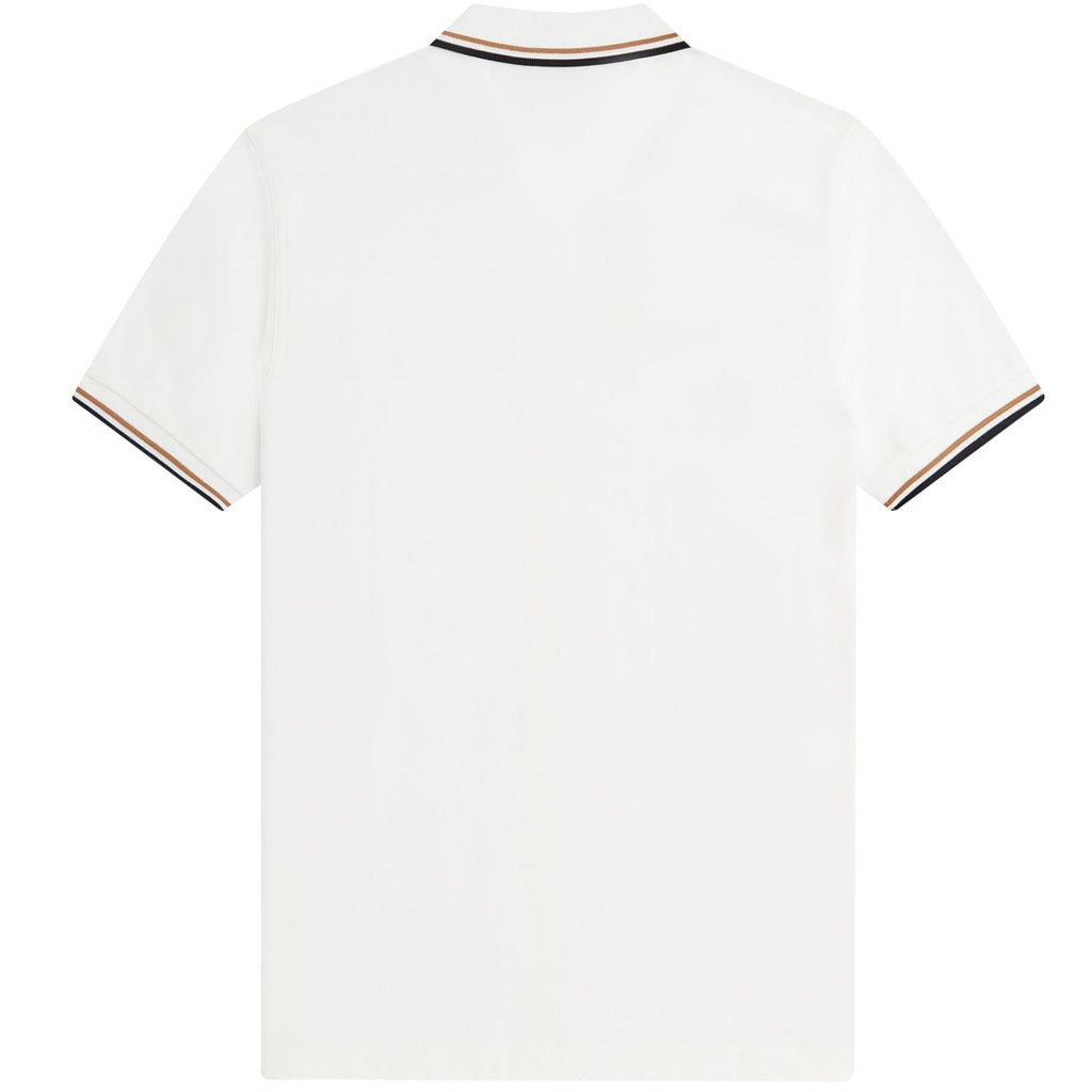 Fred Perry M3600 Twin Tipped Polo Shirt - Snow White