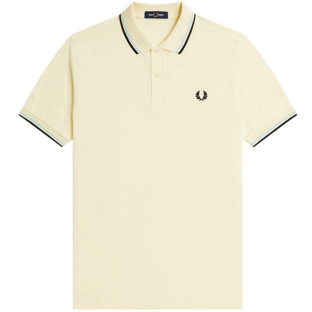 Fred Perry M3600 Twin Tipped Polo Shirt - Ice Cream