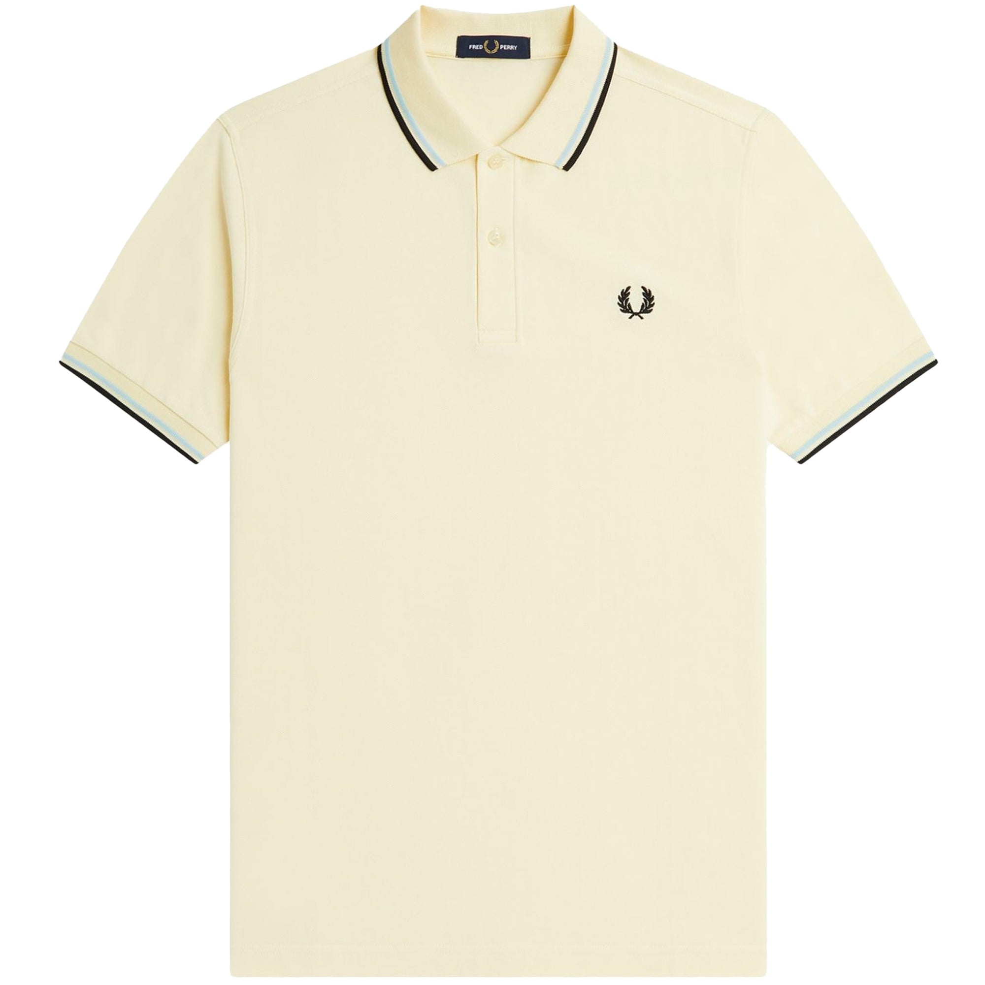 Fred Perry M3600 Twin Tipped Polo Shirt - Ice Cream