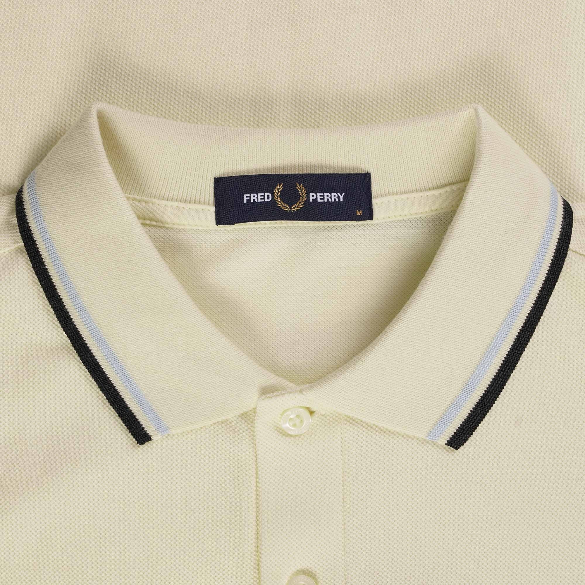 Fred Perry M3600 Twin Tipped Polo Shirt - Ice Cream