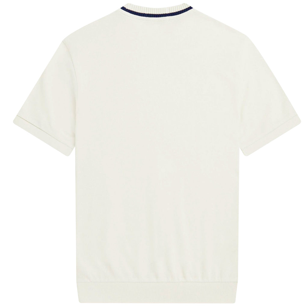 Fred Perry Reissues Crew Neck Piqu  T-Shirt - Ecru