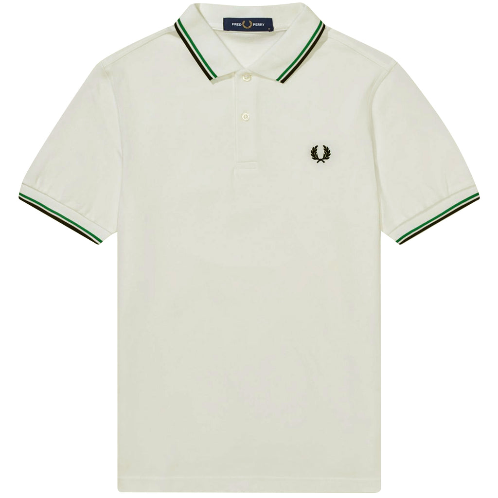 Fred Perry M3600 Twin Tipped Polo Shirt - Ecru