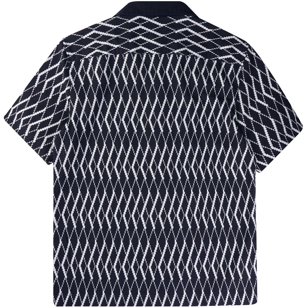 Fred Perry Argyle Shirt - Navy