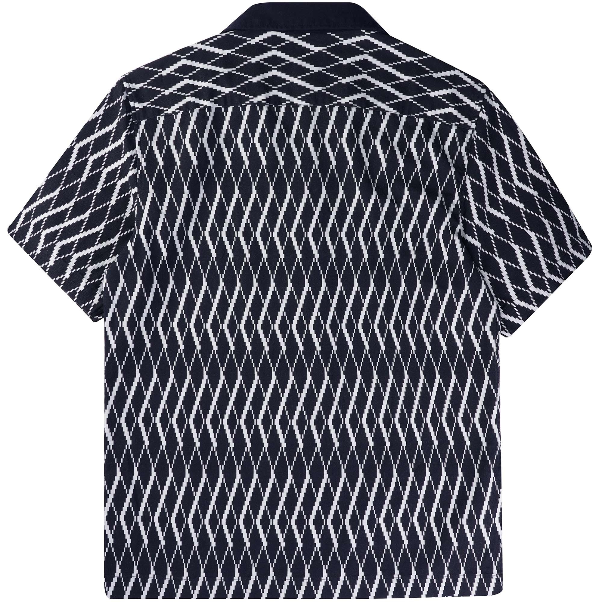 Fred Perry Argyle Shirt - Navy