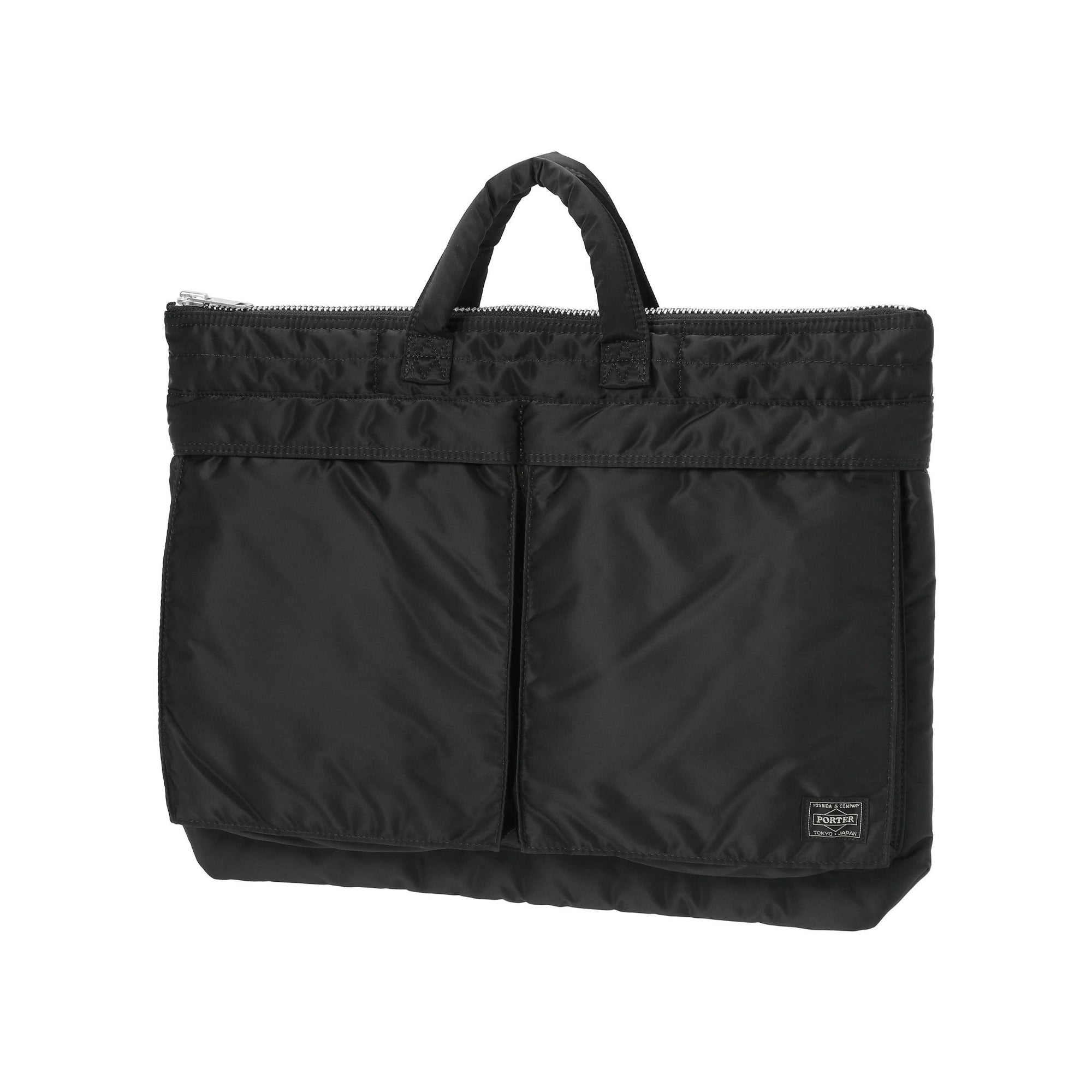 【美品】PORTER TANKER short helmet bag black Porter-Yoshida & Co. Tanker Short Helmet Bag Large - Black