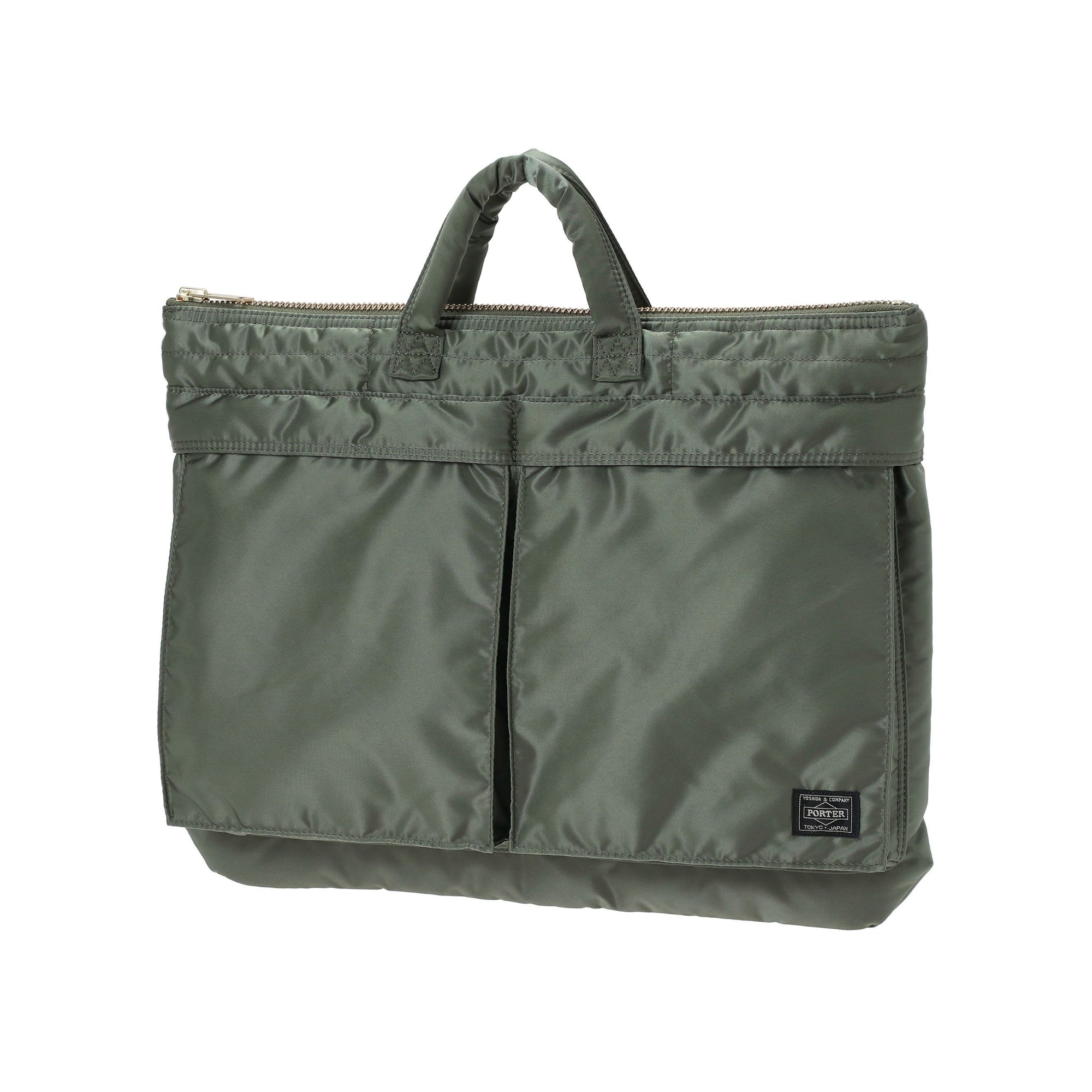 Porter Yoshida Tanker Short Helmet Bag L - Green - 622-78331