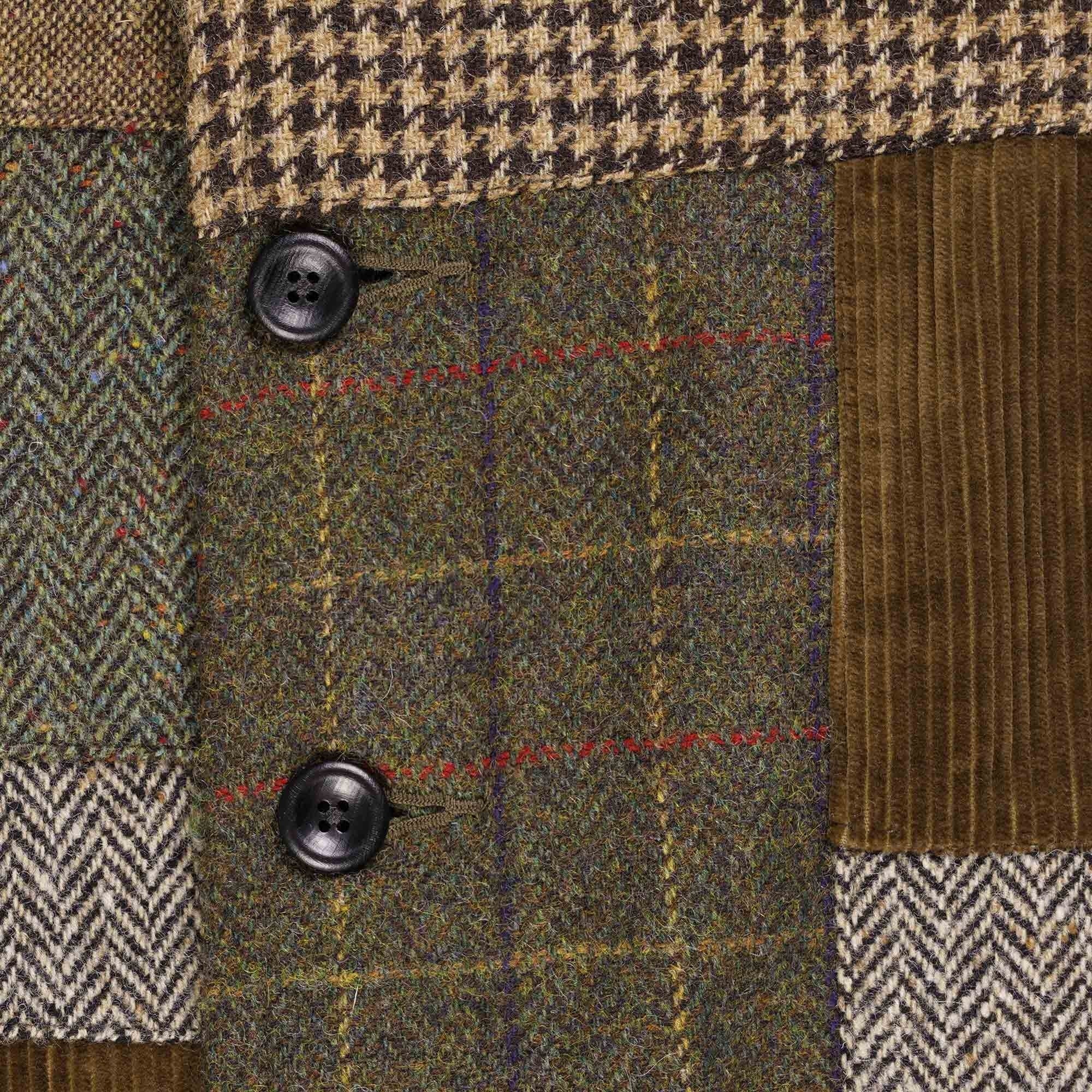 RRL by Ralph Lauren Patchwork Buttoned Jacket - Brown – Stuarts London