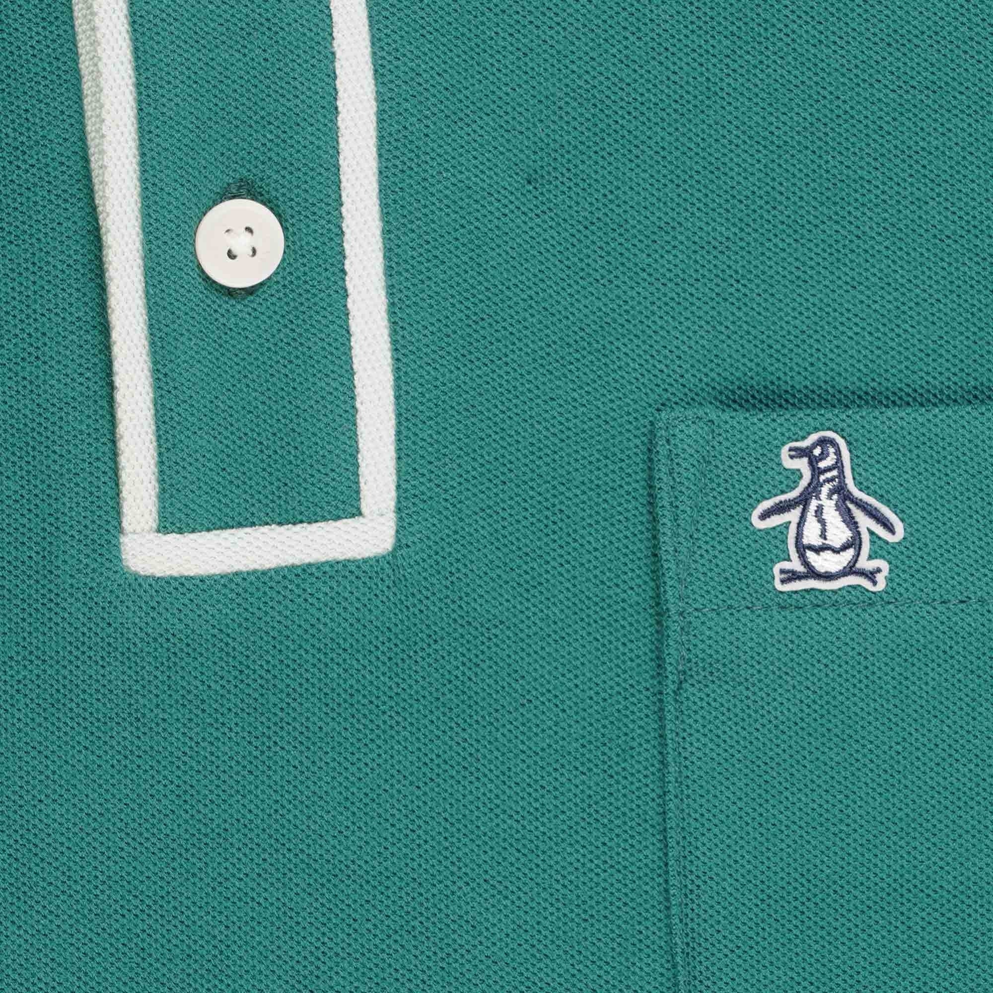 Original Penguin Earl Organic Cotton Polo Shirt - Pacific