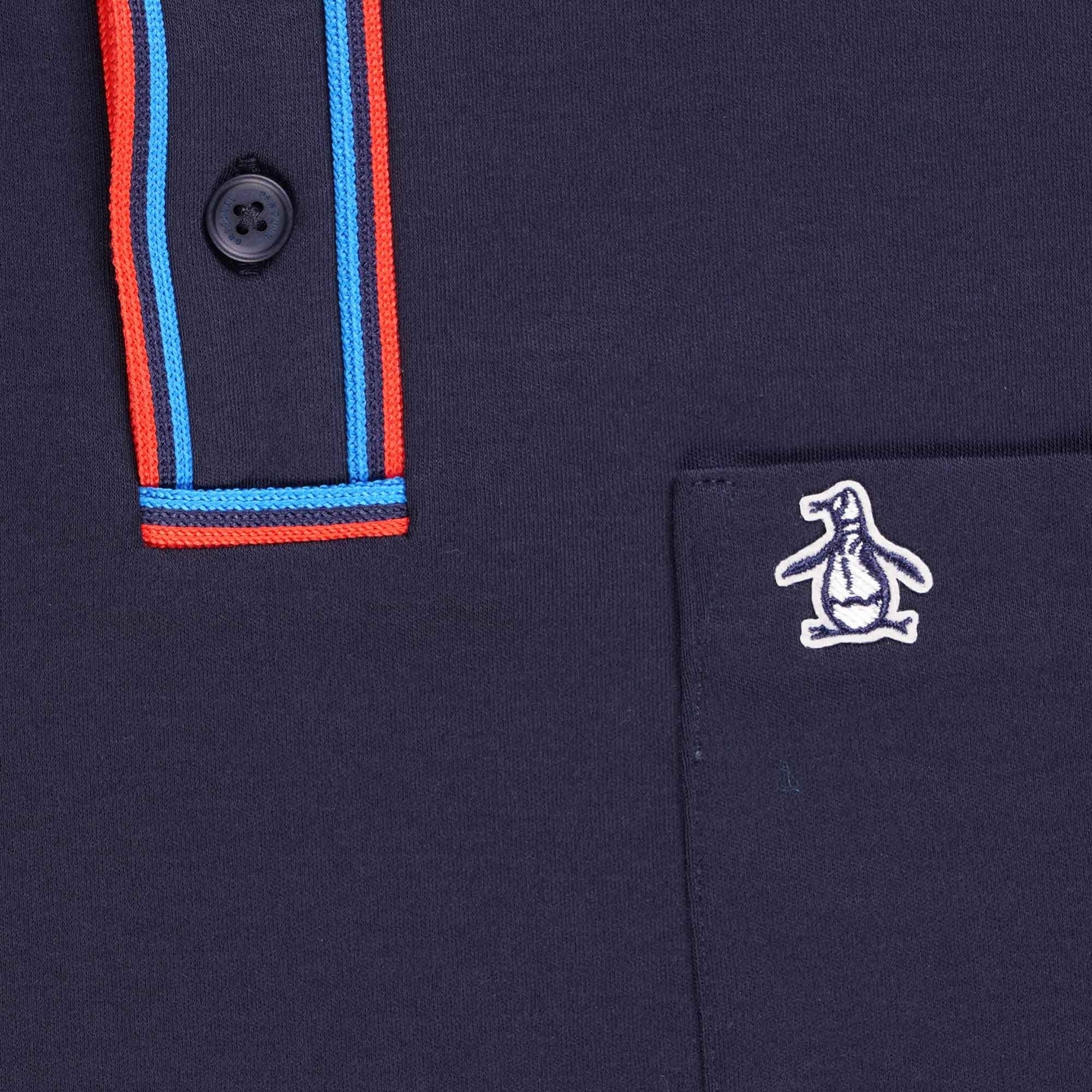 Original Penguin Earl 3D Pete Organic Cotton Polo Shirt - Sapphire