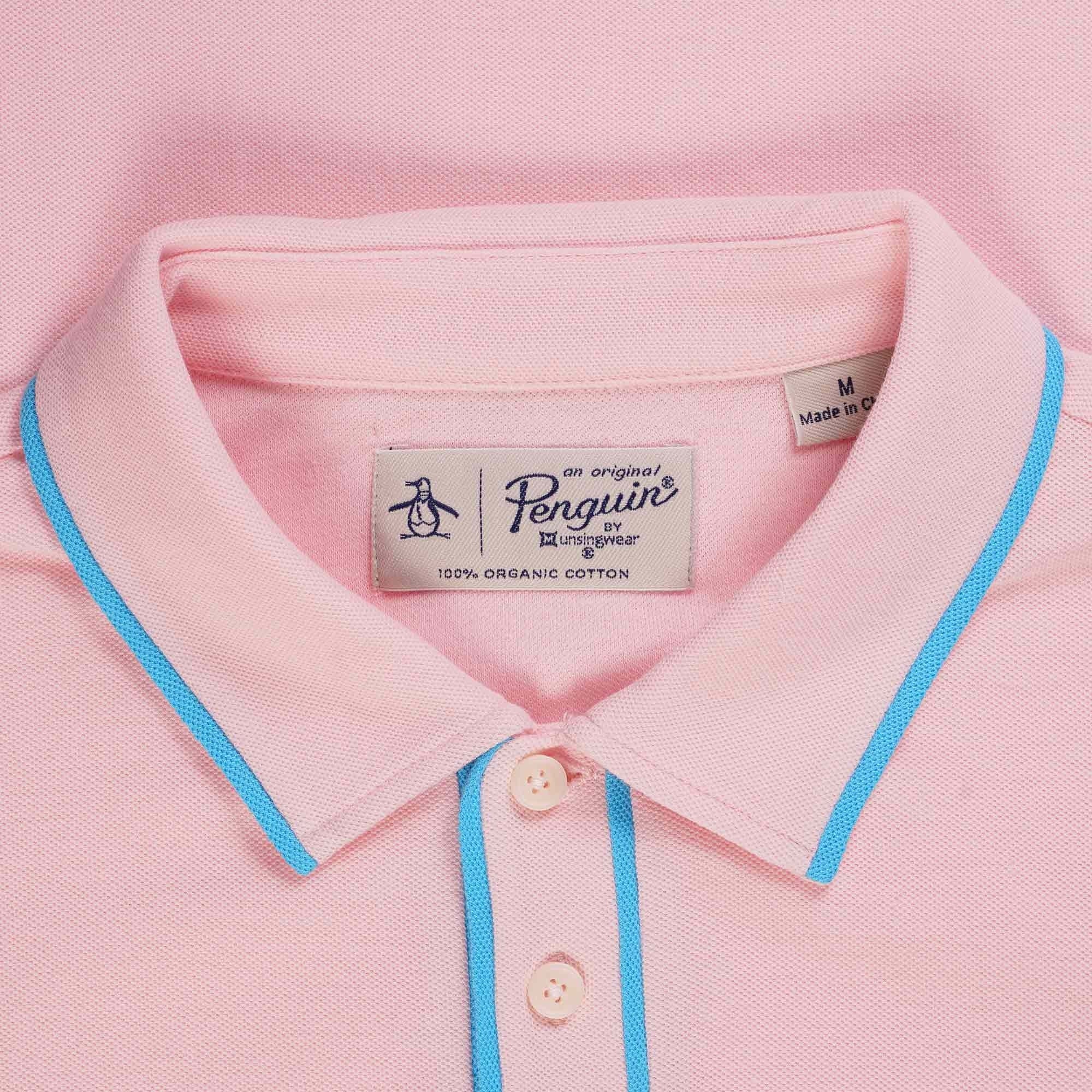 Original Penguin Earl Organic Cotton Polo Shirt - Pink