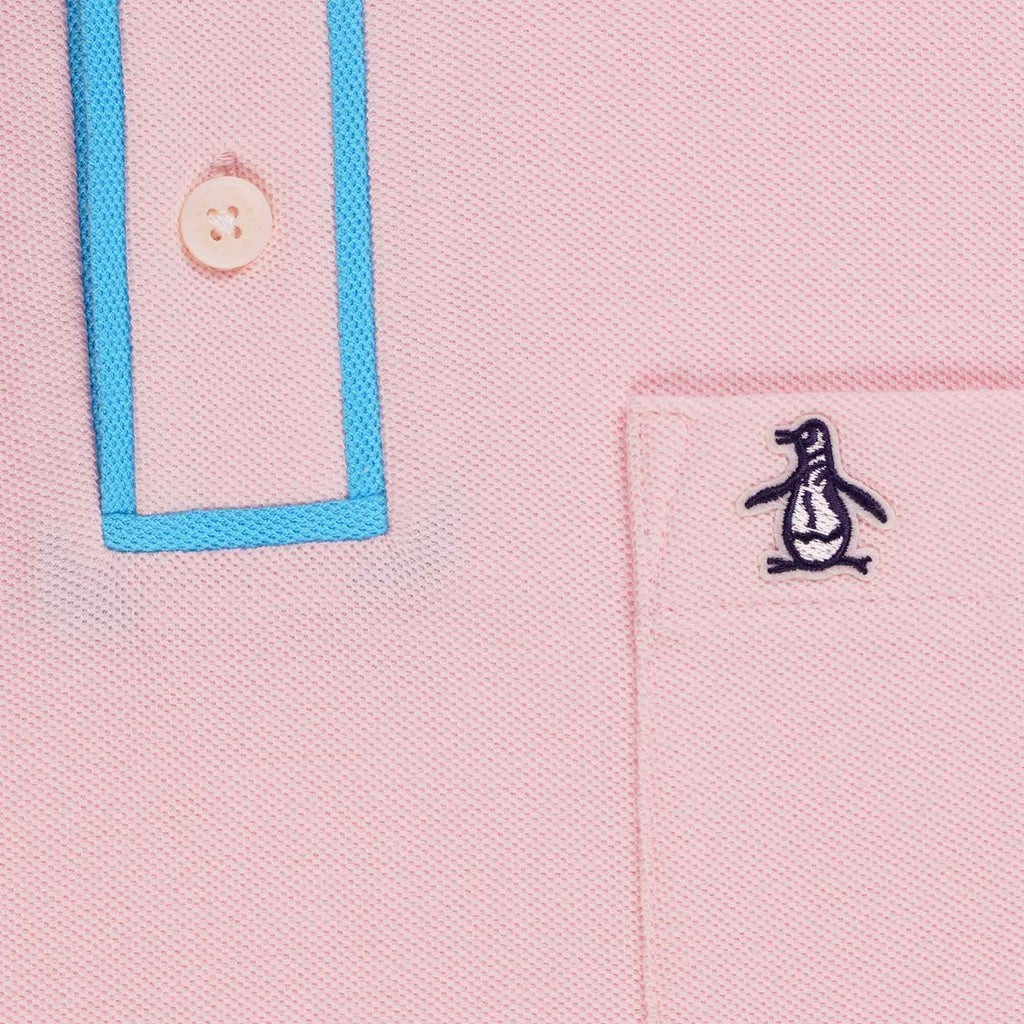 Original Penguin Earl Organic Cotton Polo Shirt - Pink