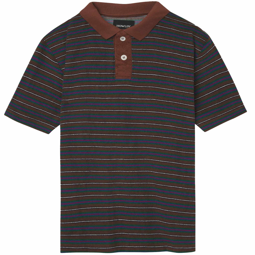 Howlin' Space Polo Shirt - Brown Mind