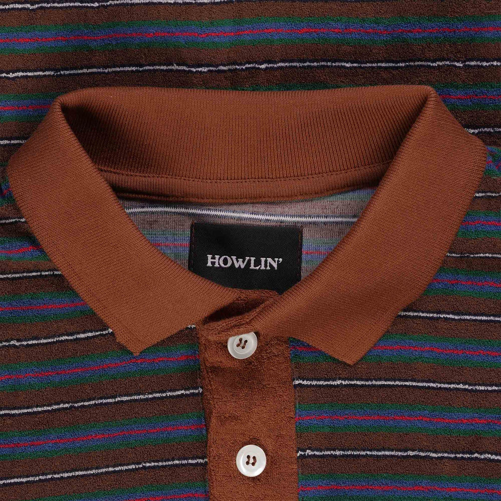 Howlin' Space Polo Shirt - Brown Mind