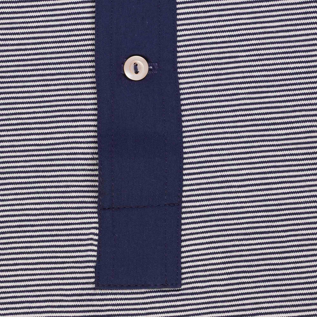 Merz b Schwanen Henley T-Shirt - Ink and Natural