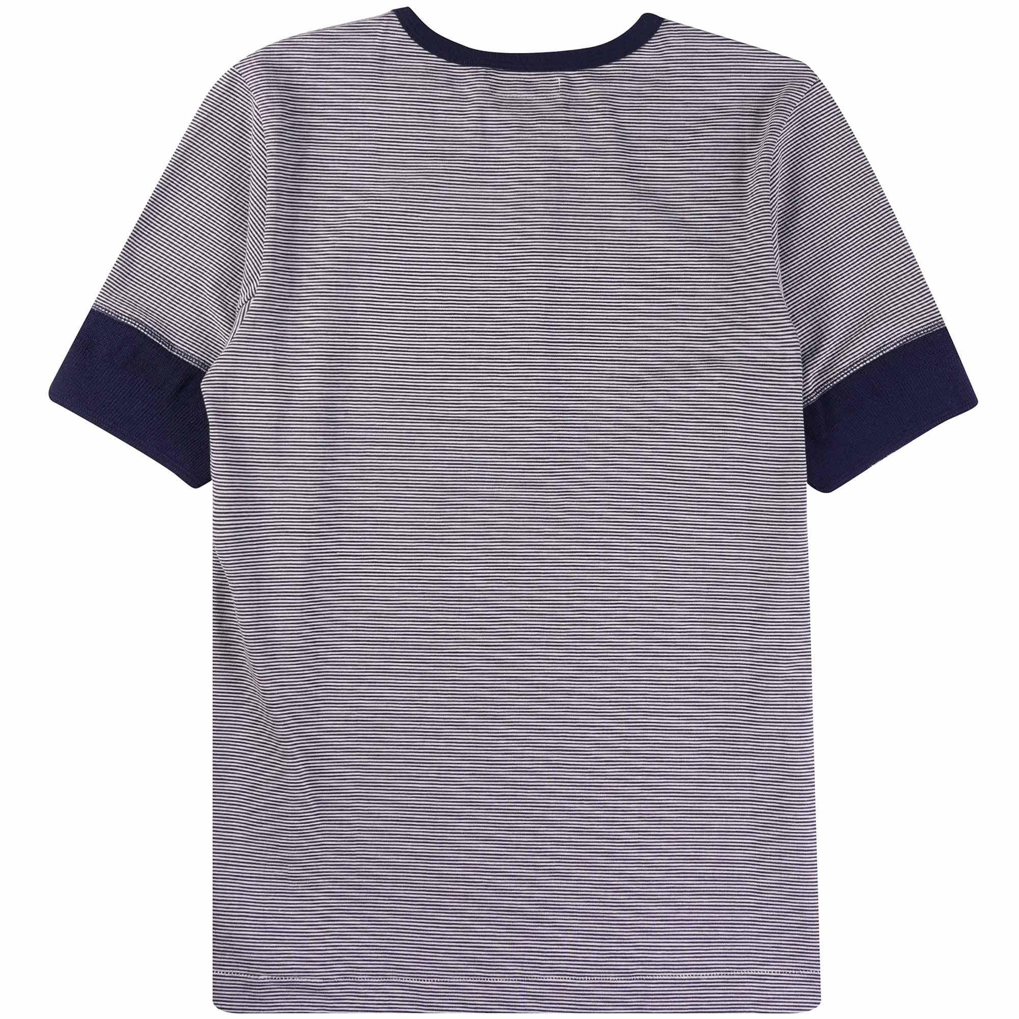 Merz b Schwanen Henley T-Shirt - Ink and Natural
