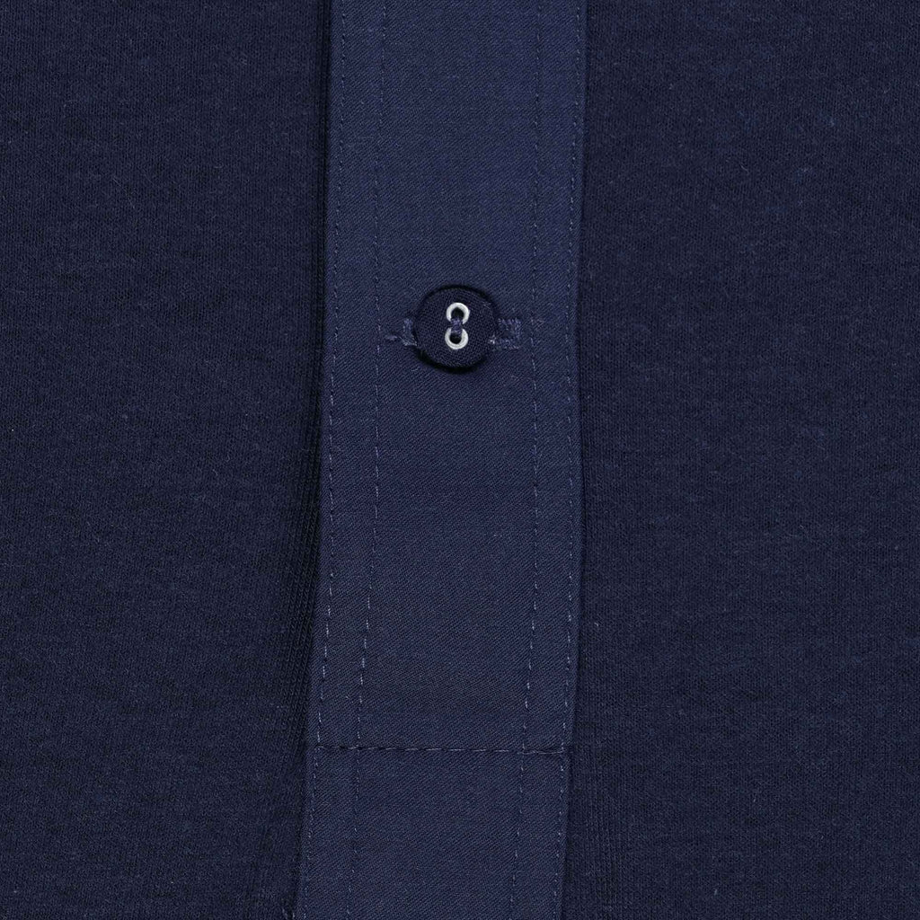 Henley Loop T-Shirt - Ink Blue