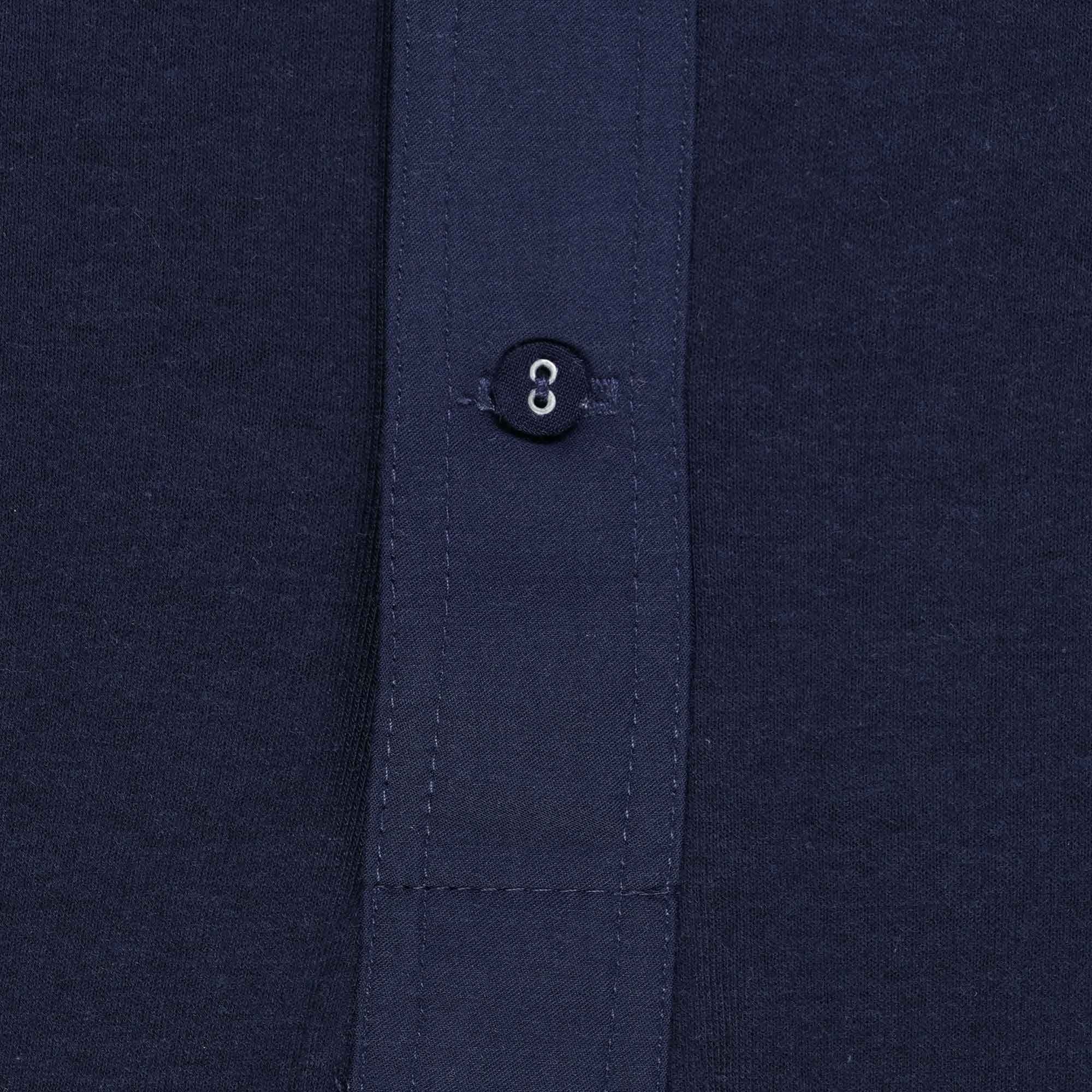 Henley Loop T-Shirt - Ink Blue