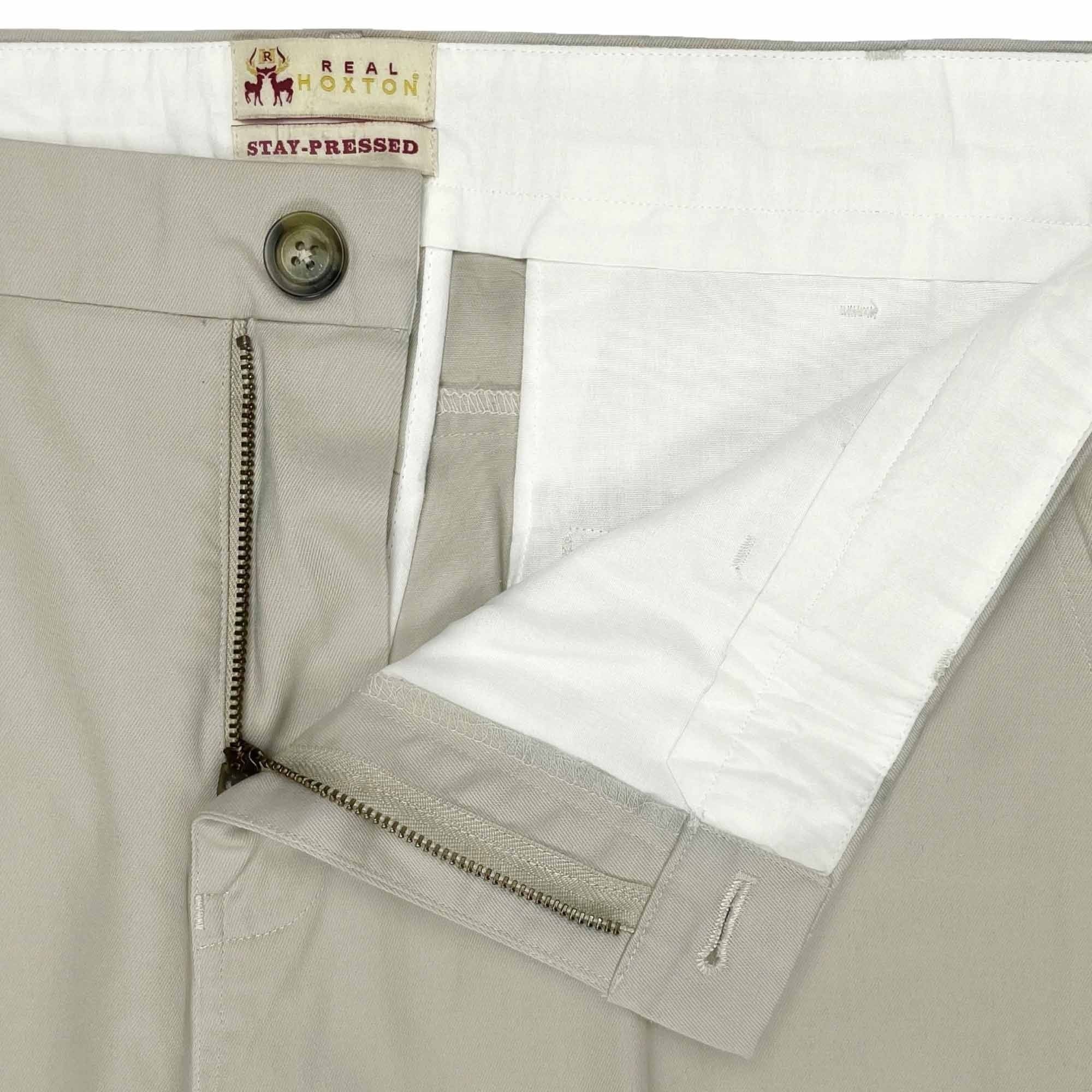 Stay Pressed Trousers - Stone