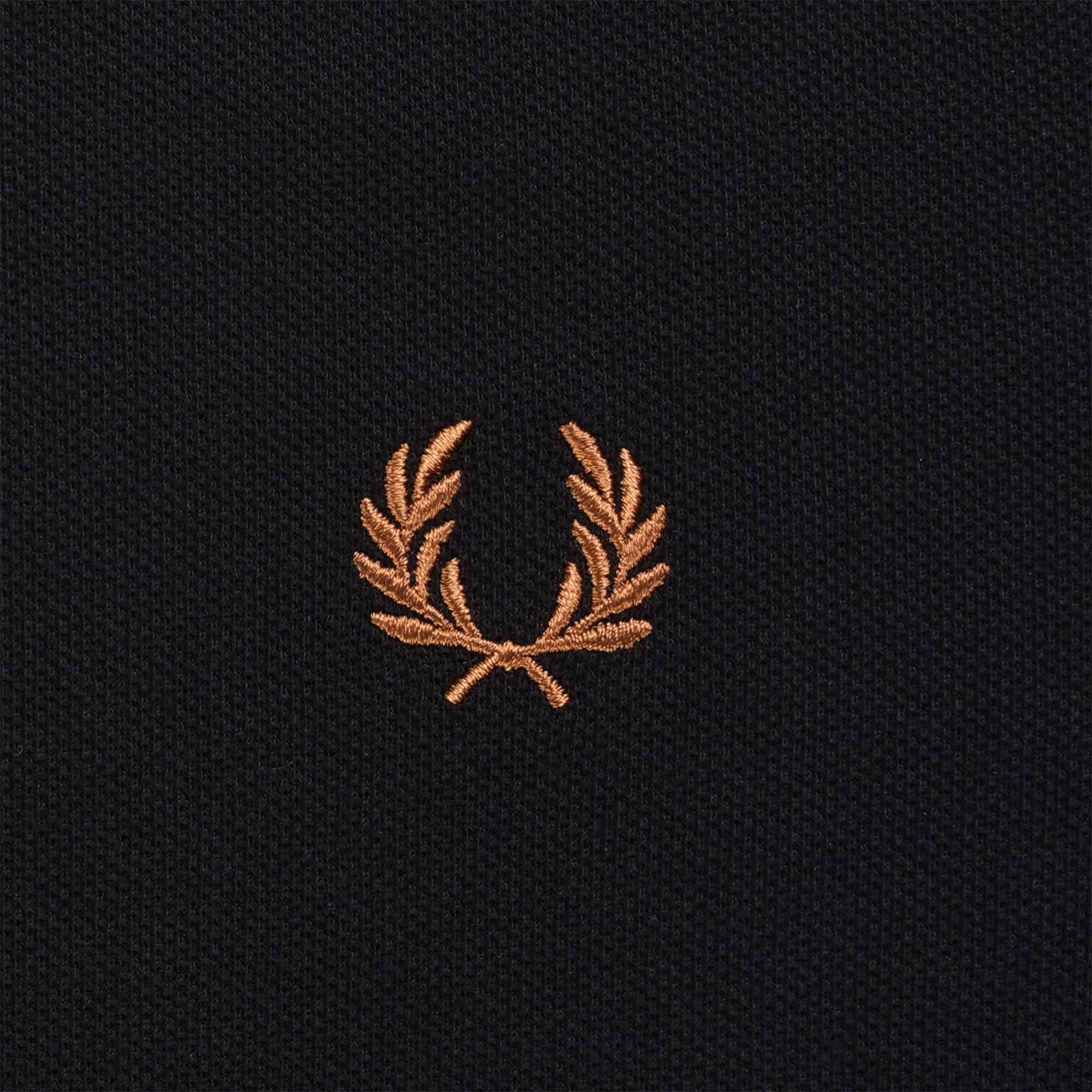 Fred Perry M3600 Twin Tipped Polo Shirt - Black