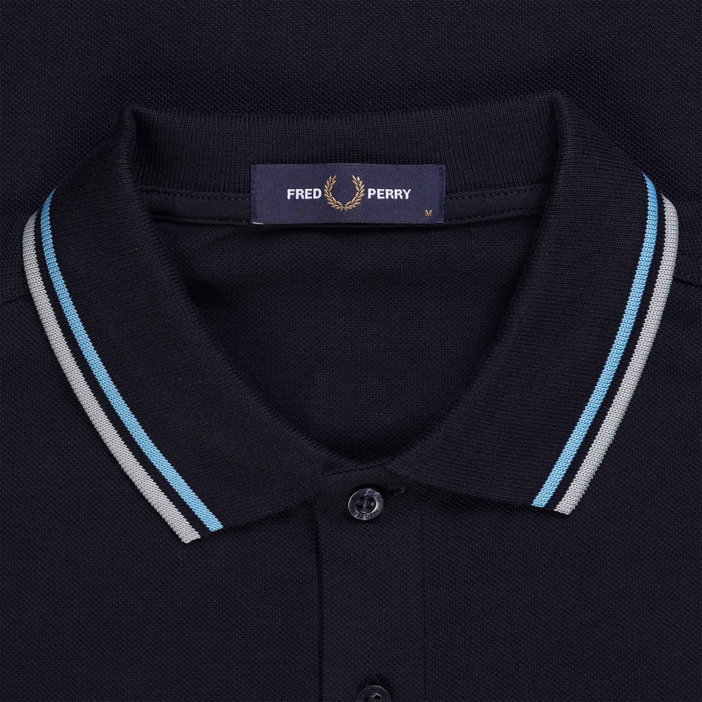 Fred Perry M3600 Twin Tipped Polo Shirt - Navy