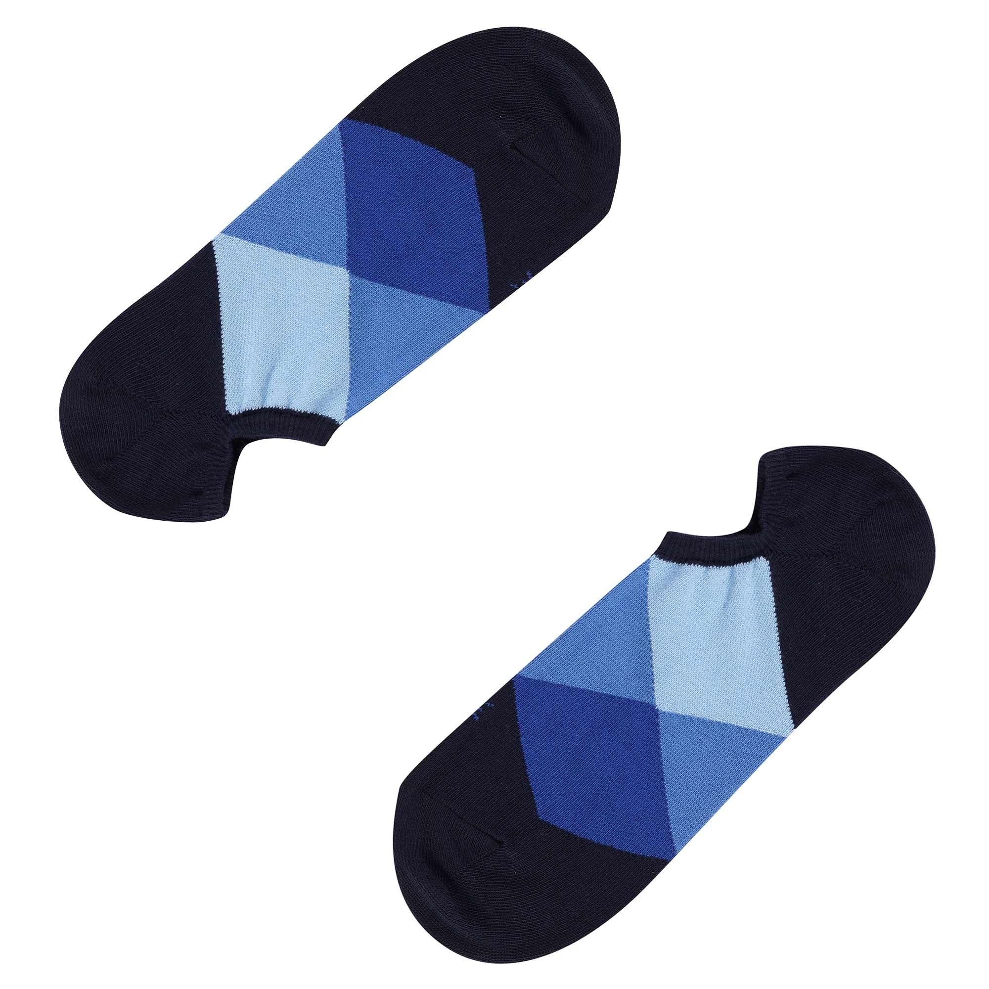 Burlington Socks Clyde Ankle Socks - Navy and Blue