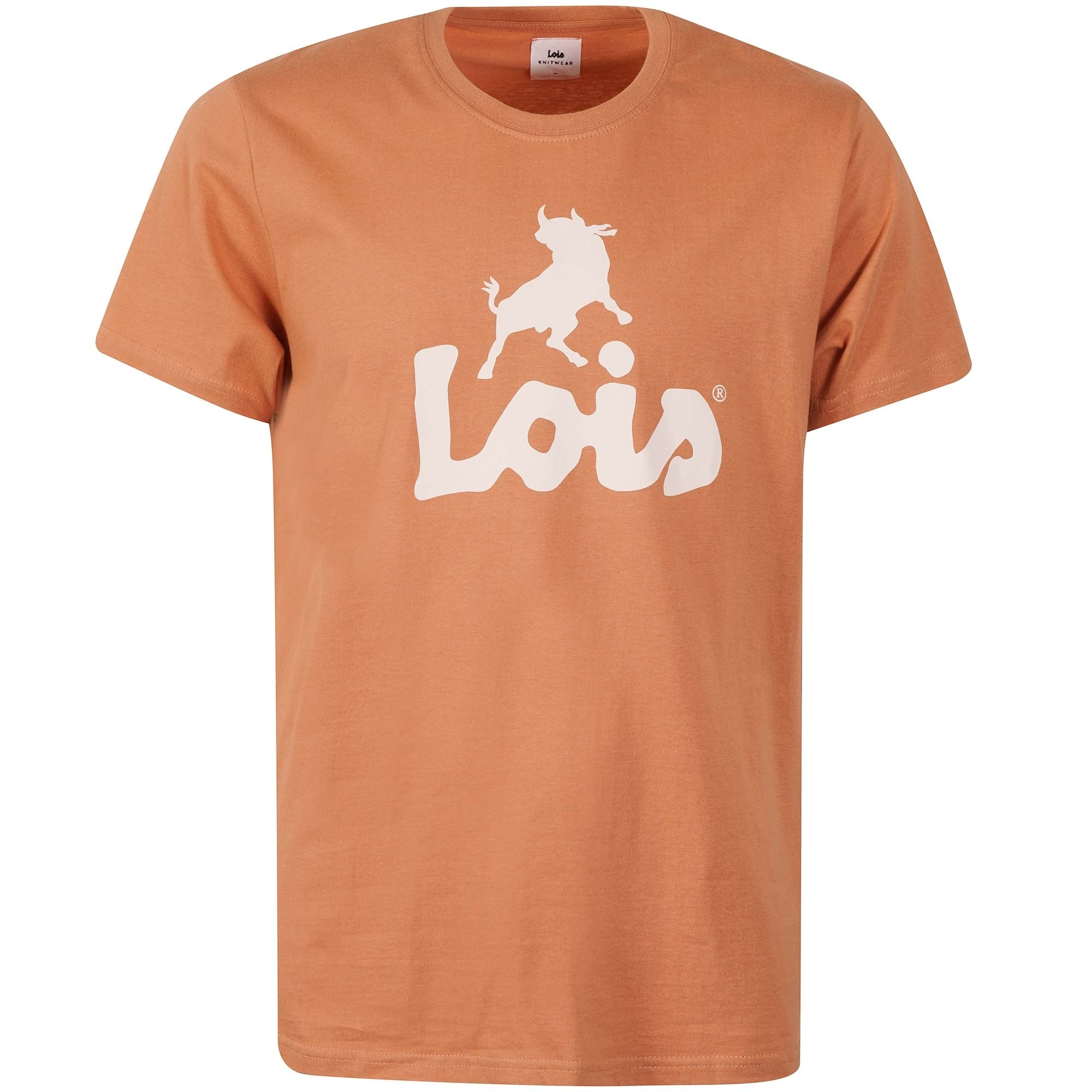 Lois Jeans New Baco Logo T-Shirt - Tangerine