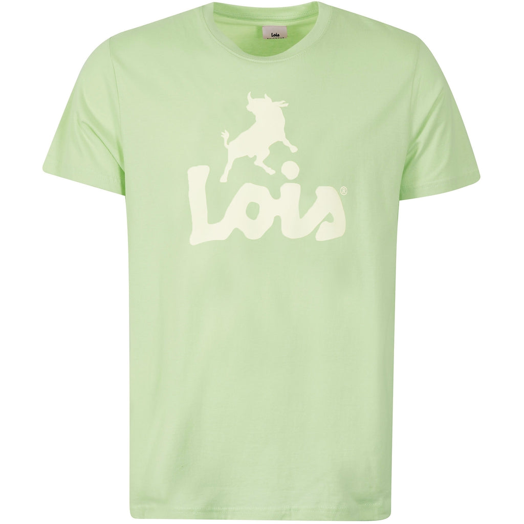 Lois Jeans New Baco Logo T-Shirt - Green Fog