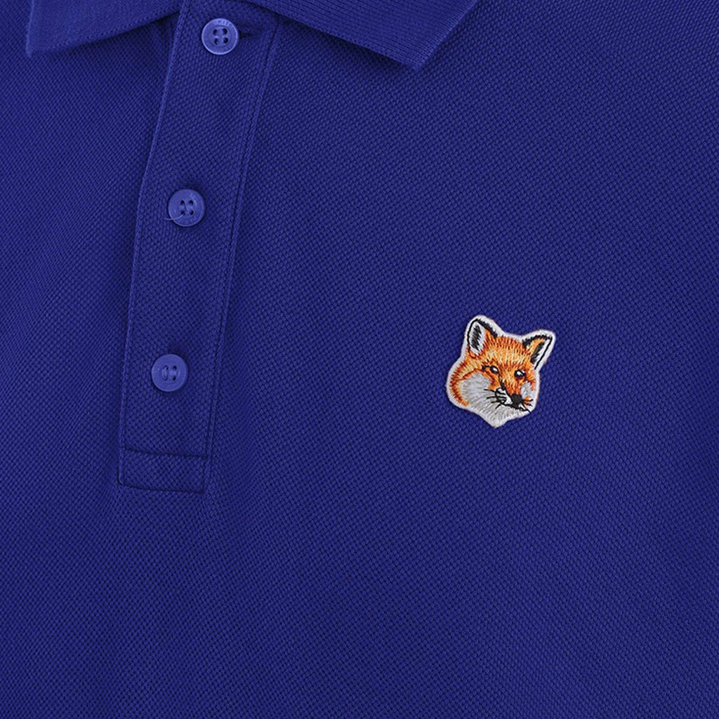 Maison Kitsune Fox Head Patch Classic Polo Shirt - Deep Blue