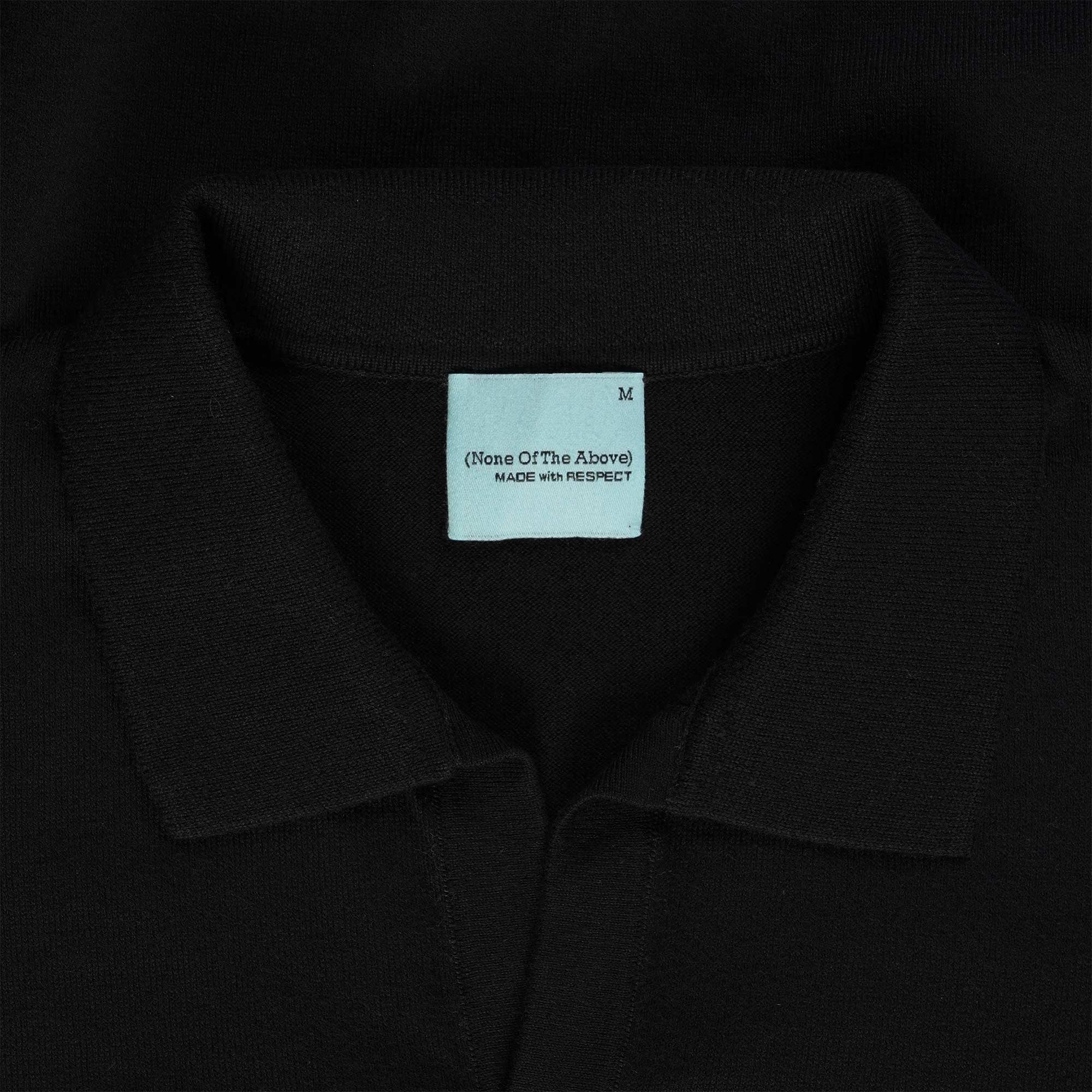 None Of The Above Polo Shirt - Black