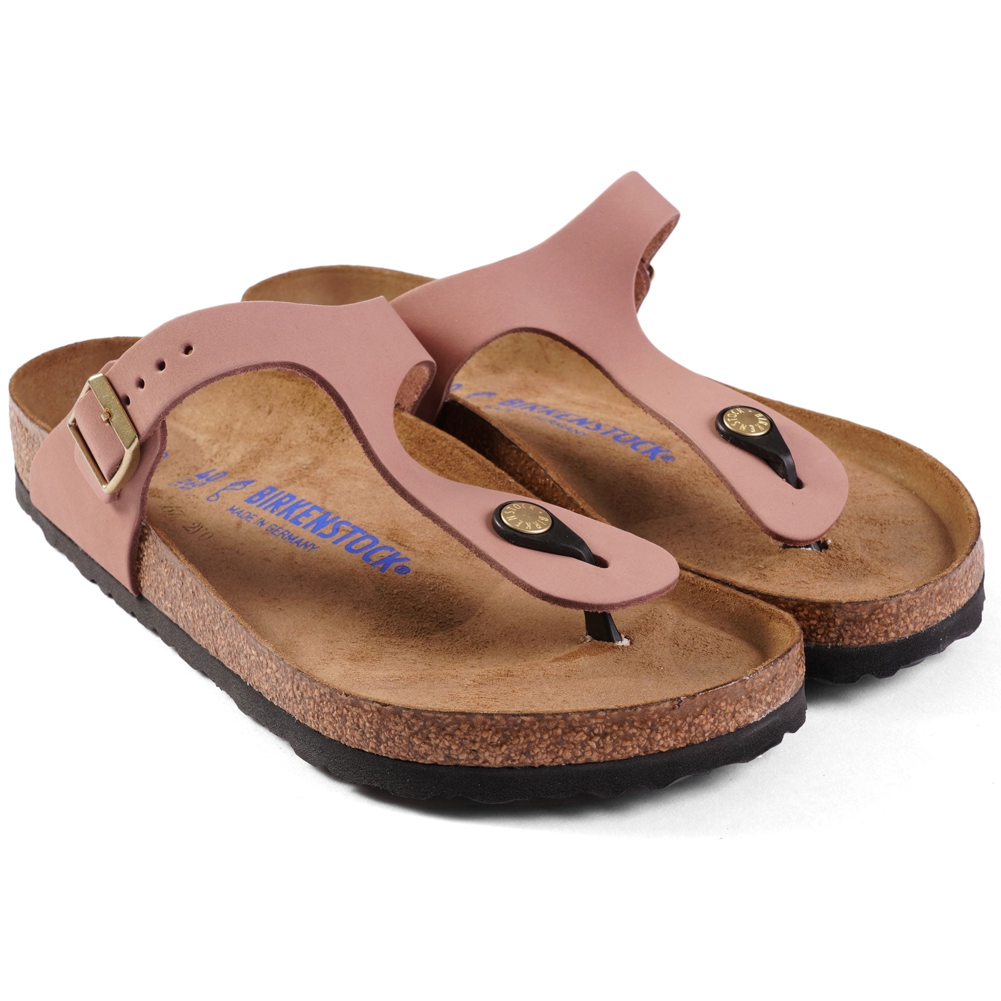 Birkenstock Womens Gizeh Soft Footbed - Old Rose
