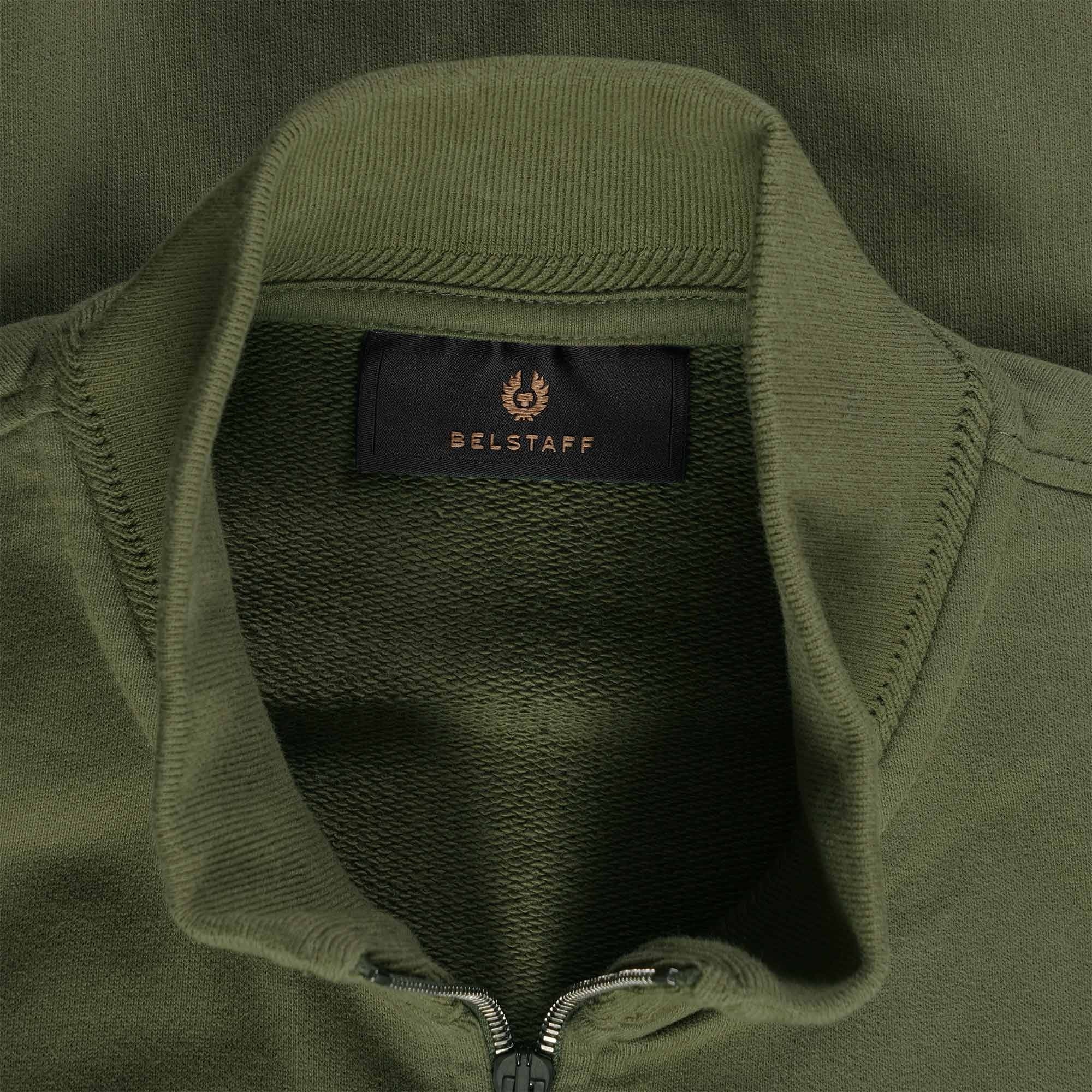 Belstaff Full Zip Sweatshirt - True Olive