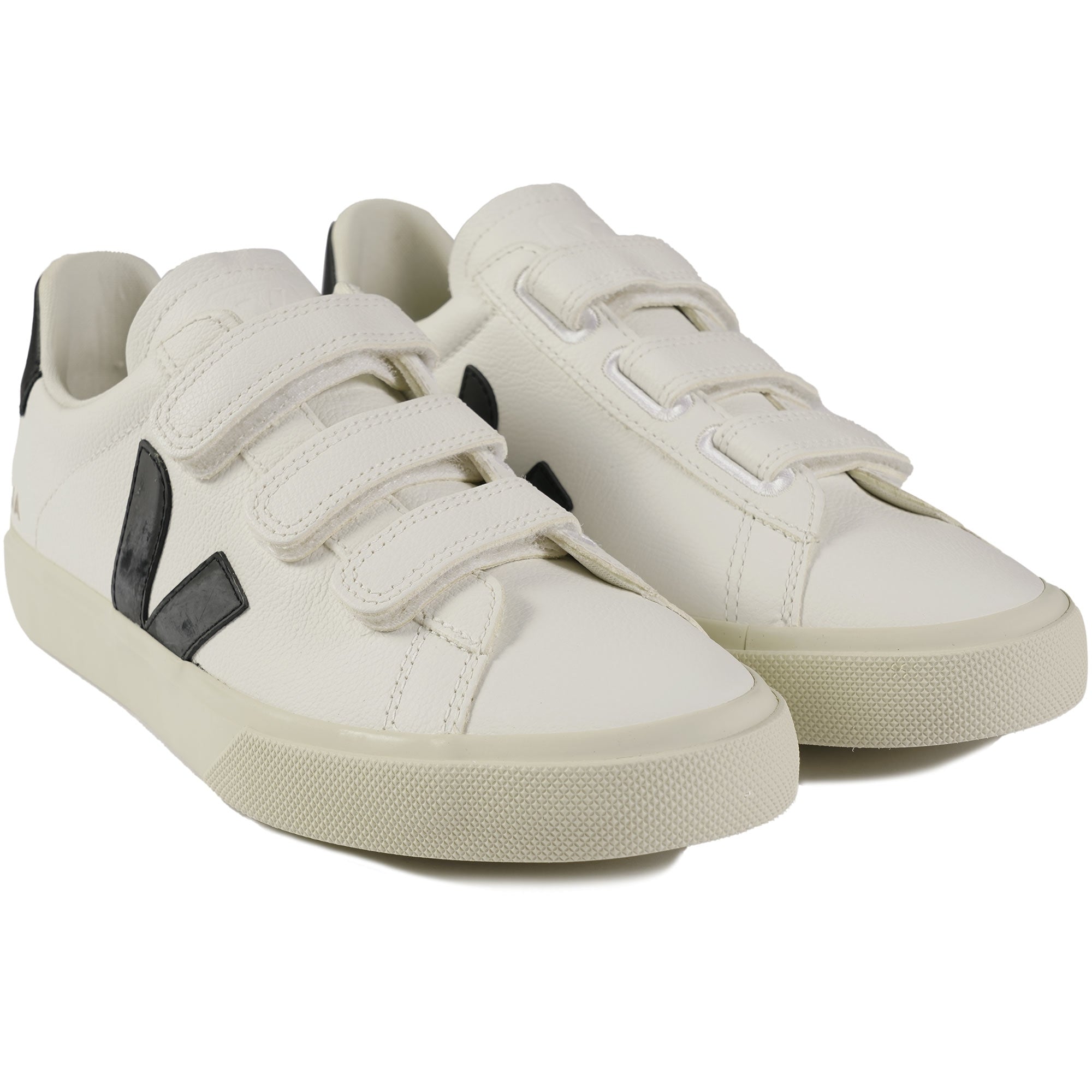 Veja Womens Recife Logo Chromefree Leather - White & Black