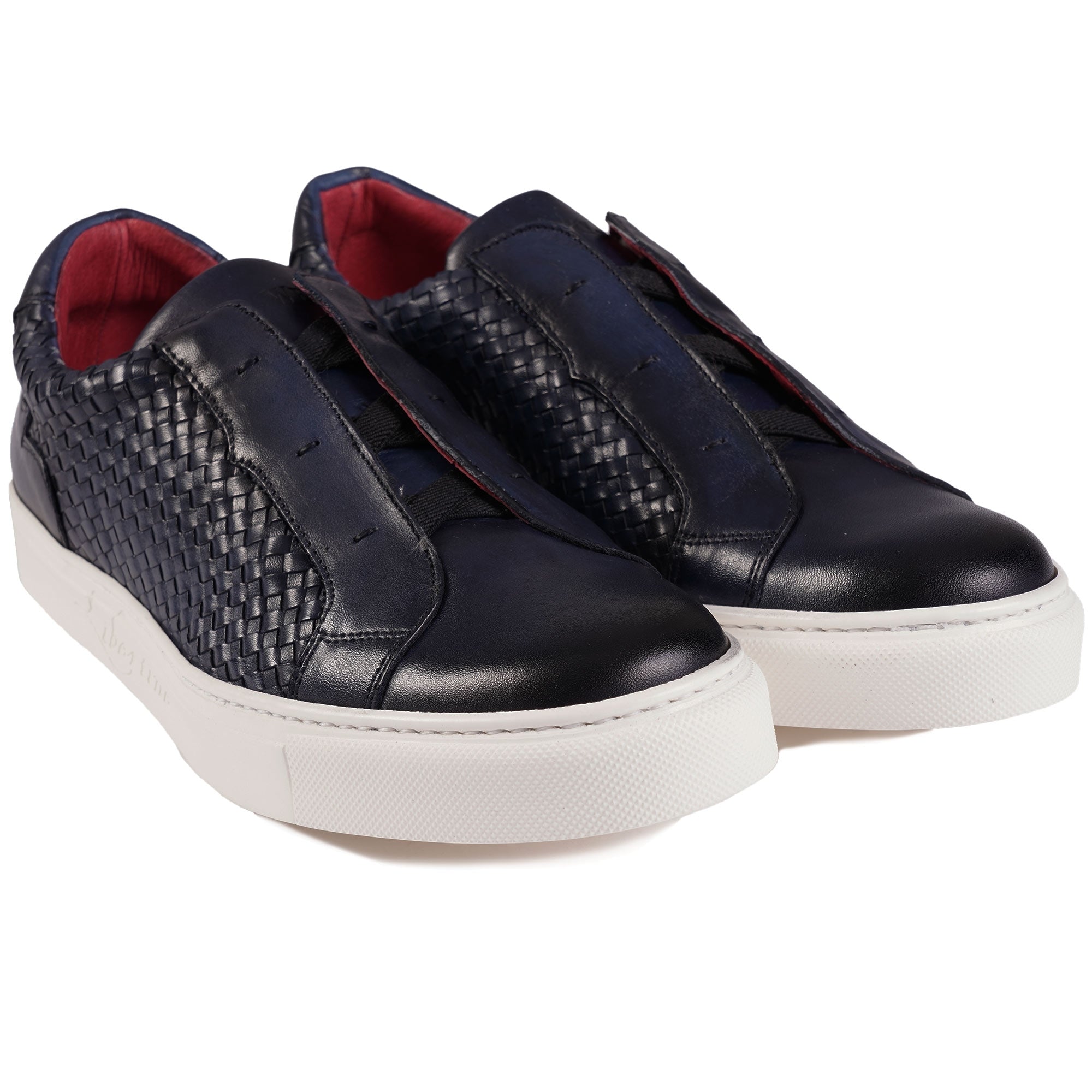 Jeffery West Apollo Woven Leather - Navy