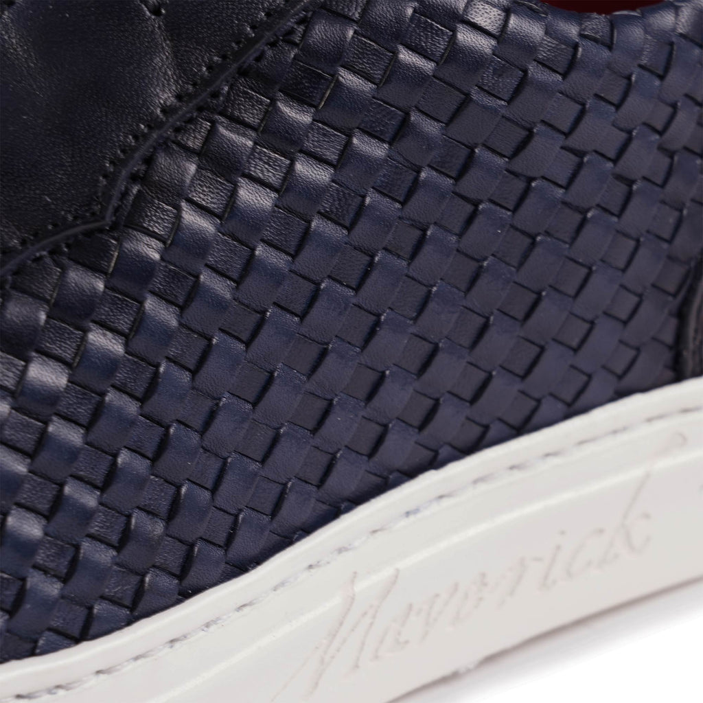 Jeffery West Apollo Woven Leather - Navy