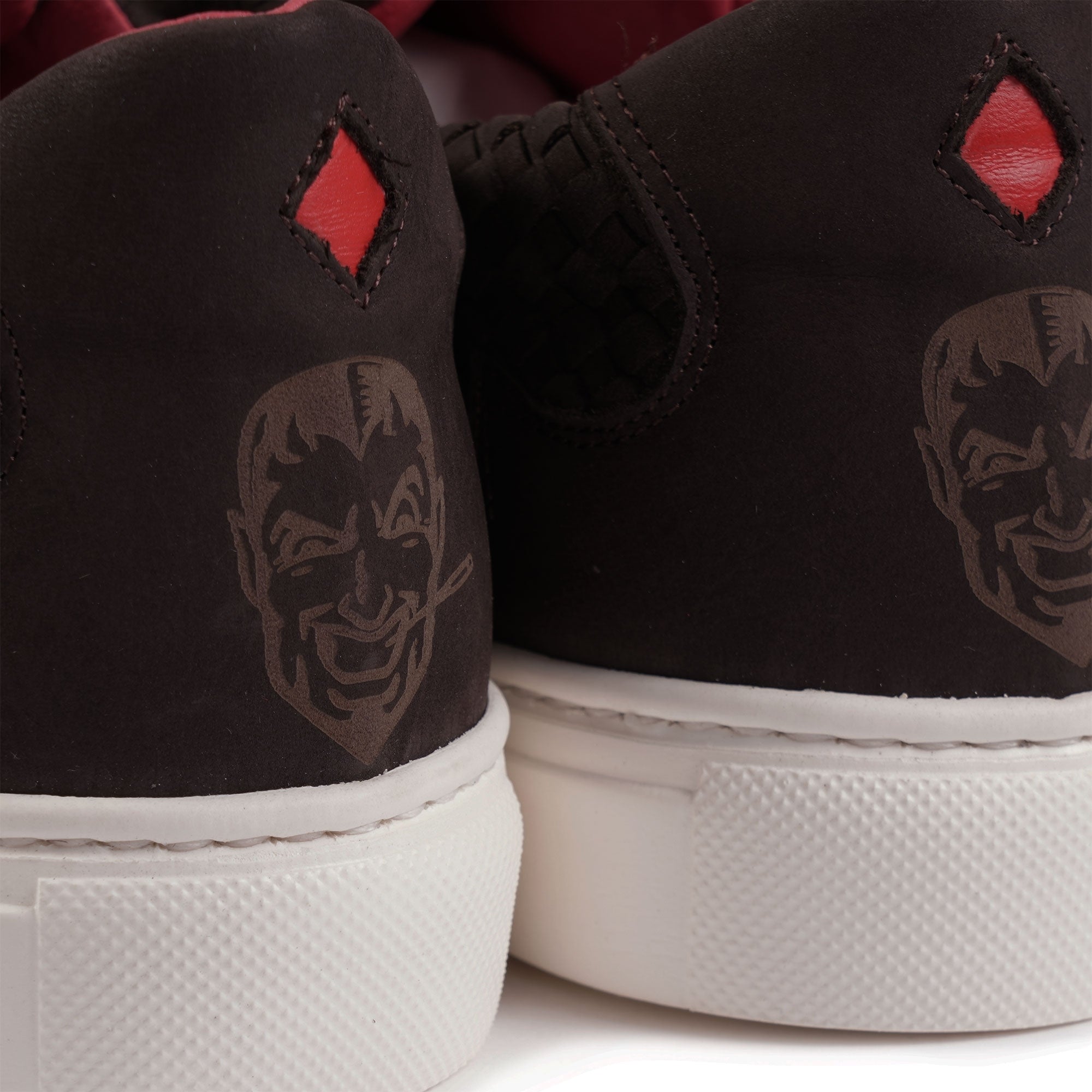 Apollo Woven Nubuck Leather - Dark Brown