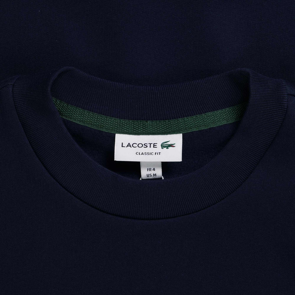 Lacoste Organic Brushed Cotton Sweatshirt - Marine