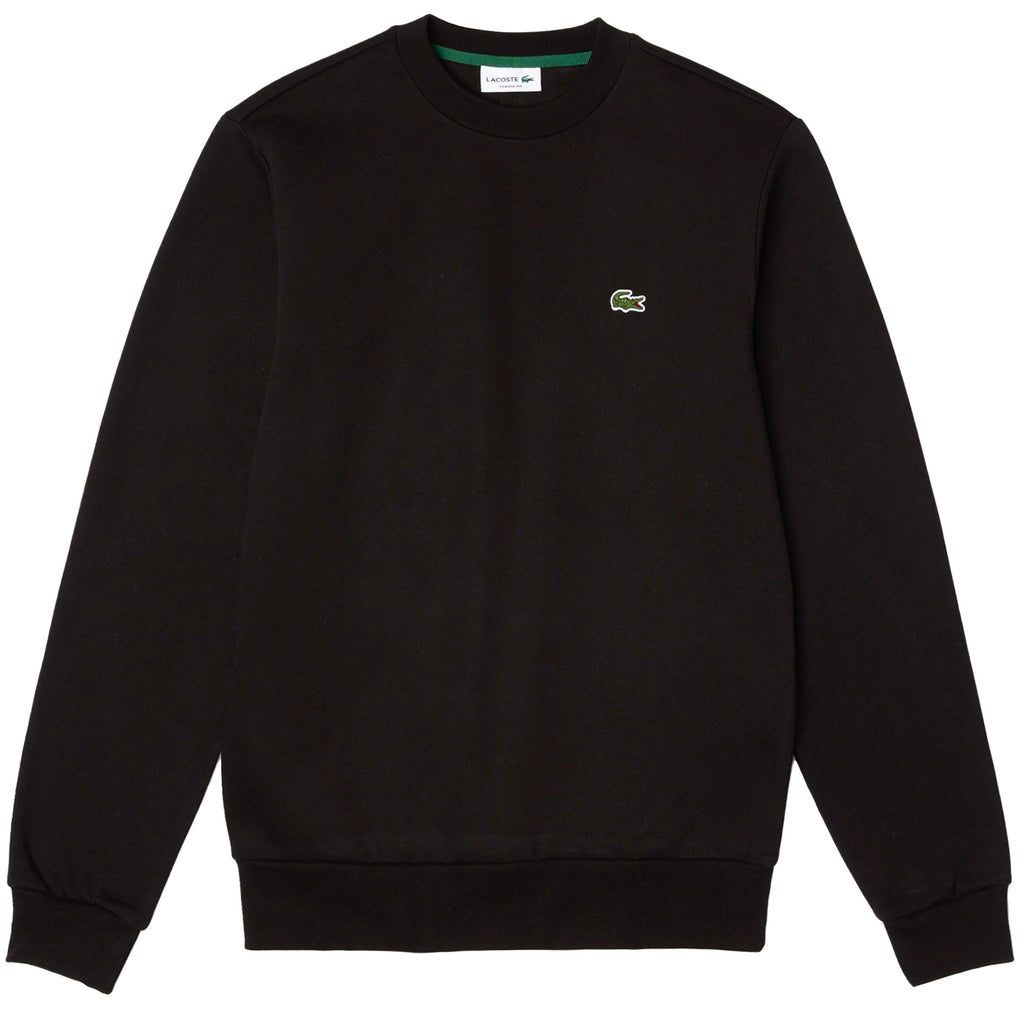 Lacoste Organic Brushed Cotton Sweatshirt - Black