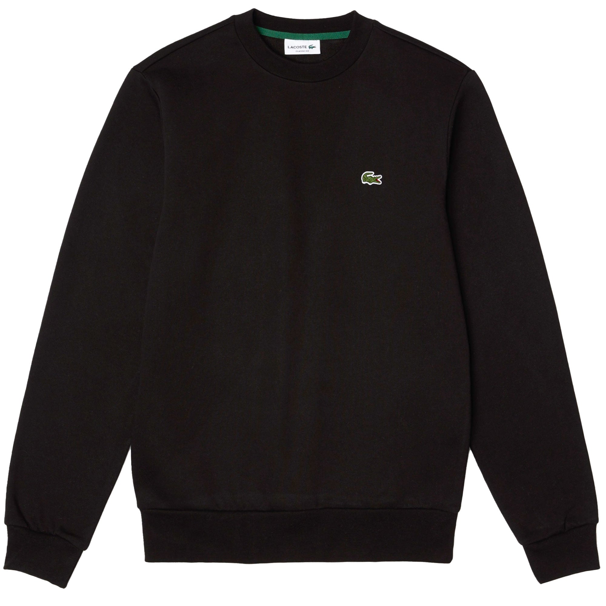 Lacoste Organic Brushed Cotton Sweatshirt - Black