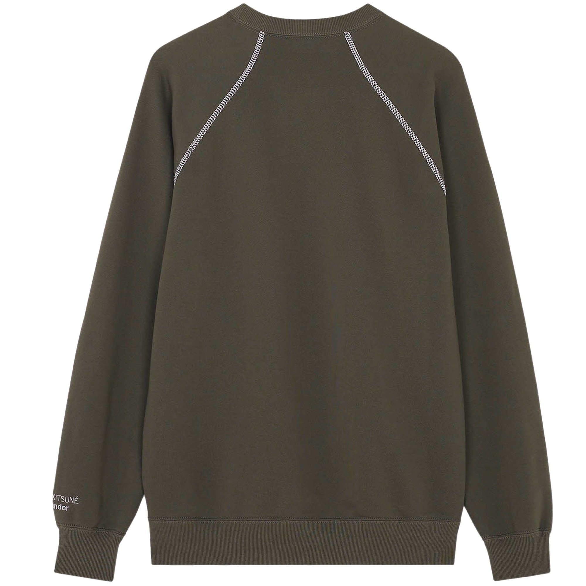 And Wander x Maison Kitsun Dry Cotton Sweatshirt - Khaki
