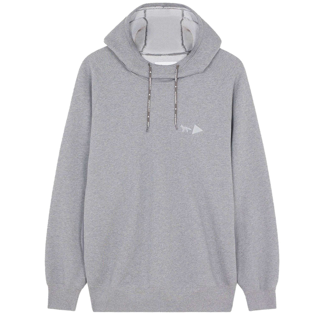 And Wander x Maison Kitsun Dry Cotton Hoodie - Gray