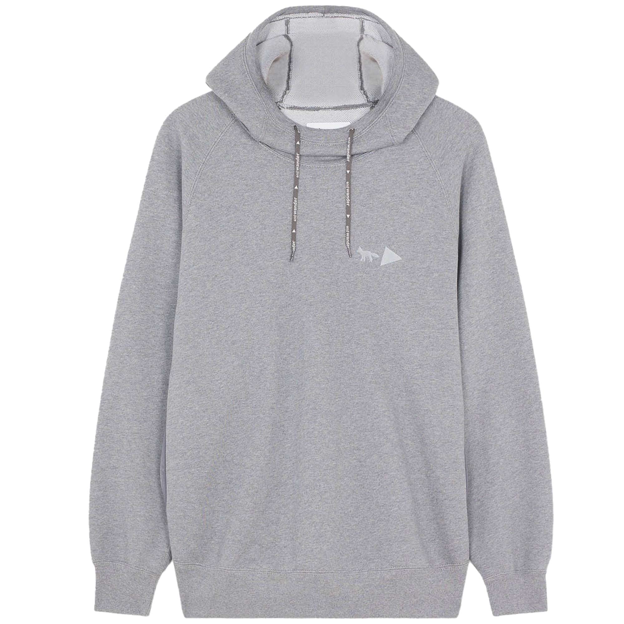 And Wander x Maison Kitsun Dry Cotton Hoodie - Gray