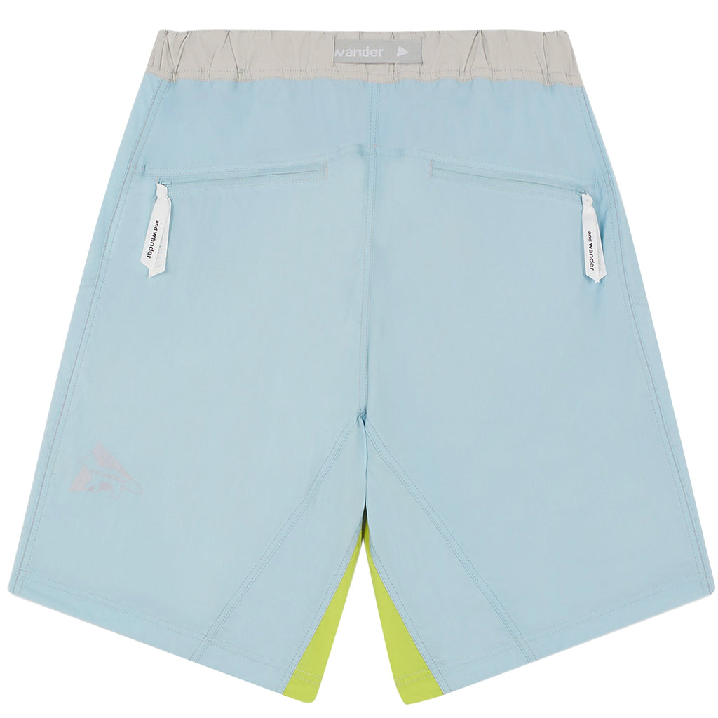 And Wander x Maison Kitsun Hiking Set Up Shorts - Light Blue