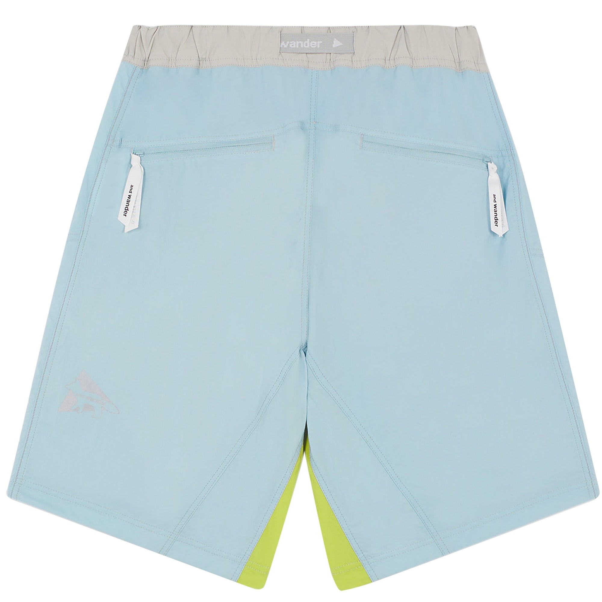 And Wander x Maison Kitsun Hiking Set Up Shorts - Light Blue