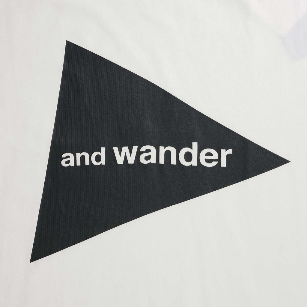 And Wander Big Logo T-Shirt - White