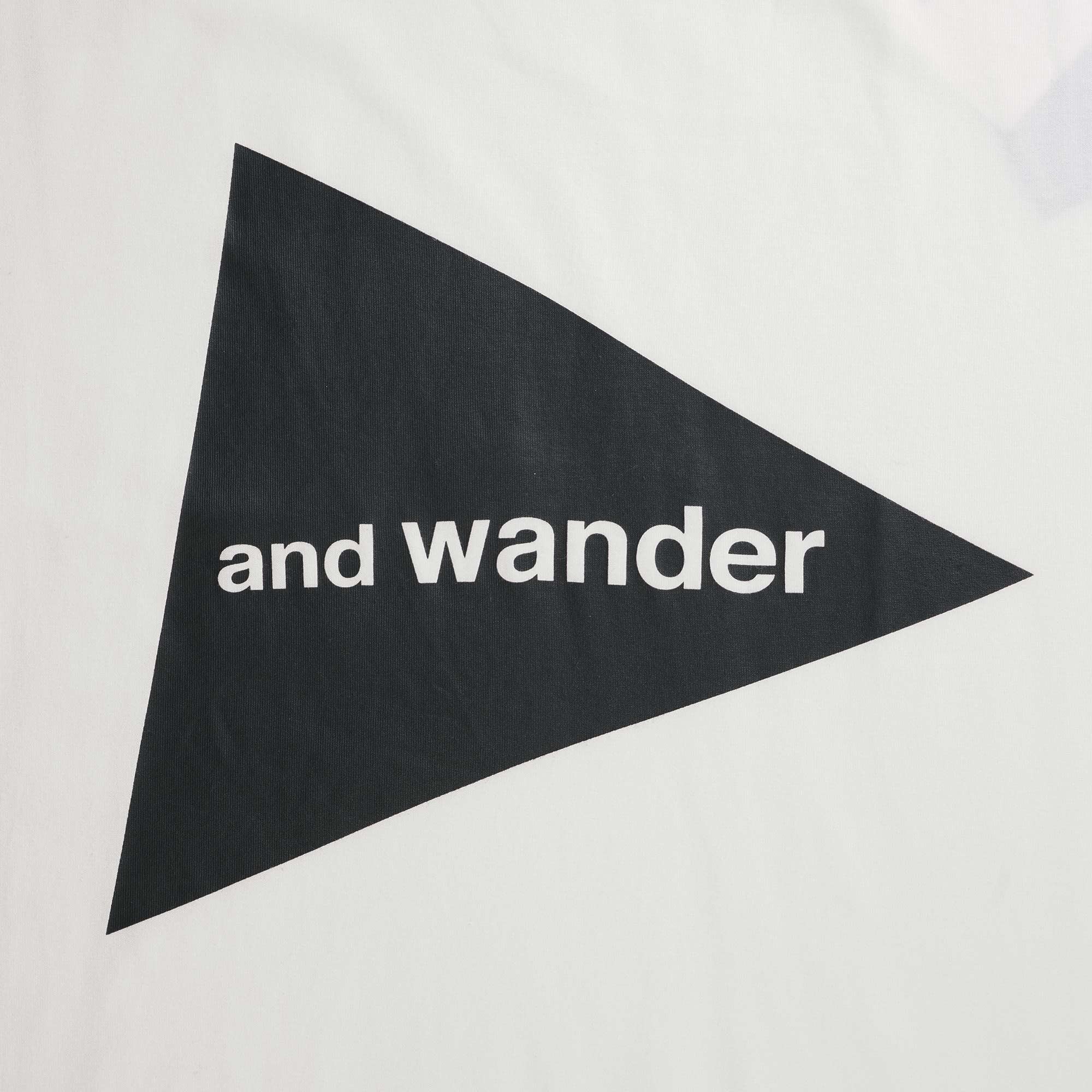 And Wander Big Logo T-Shirt - White
